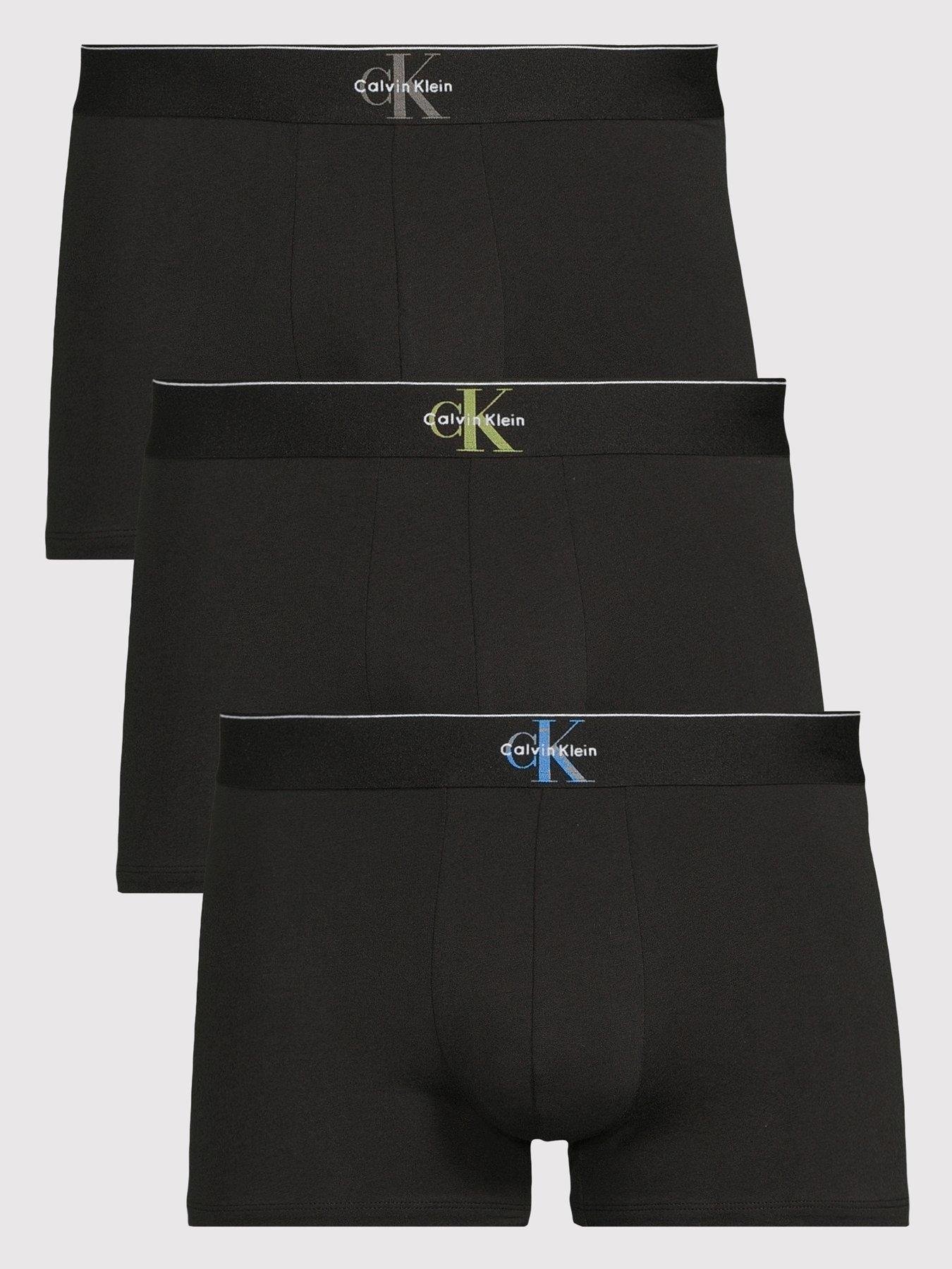 Image 1 of 3 of Calvin Klein 3 Pack Trunks - Black