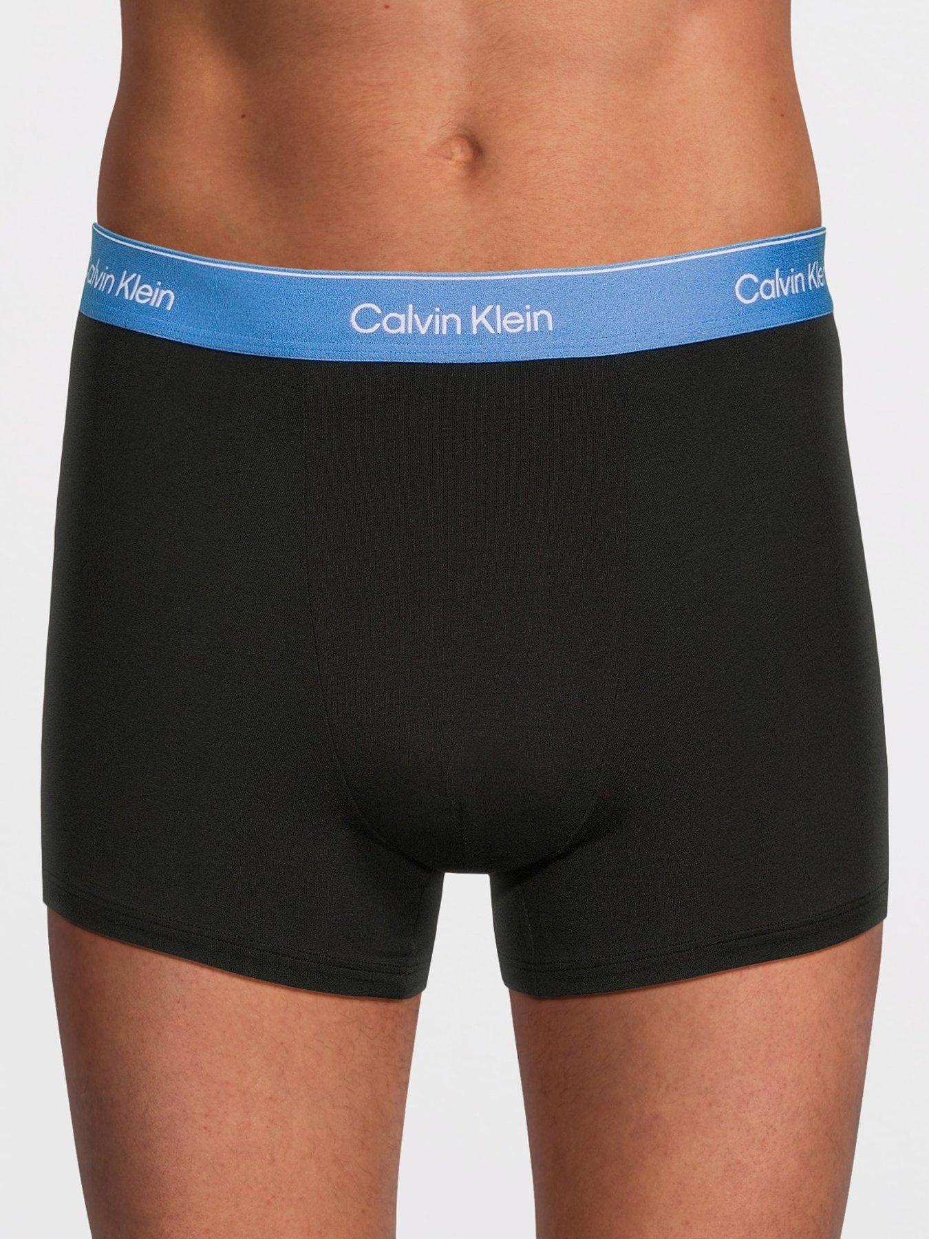 Image 2 of 3 of Calvin Klein 5 Pack Relaxed Fit Trunks - Black