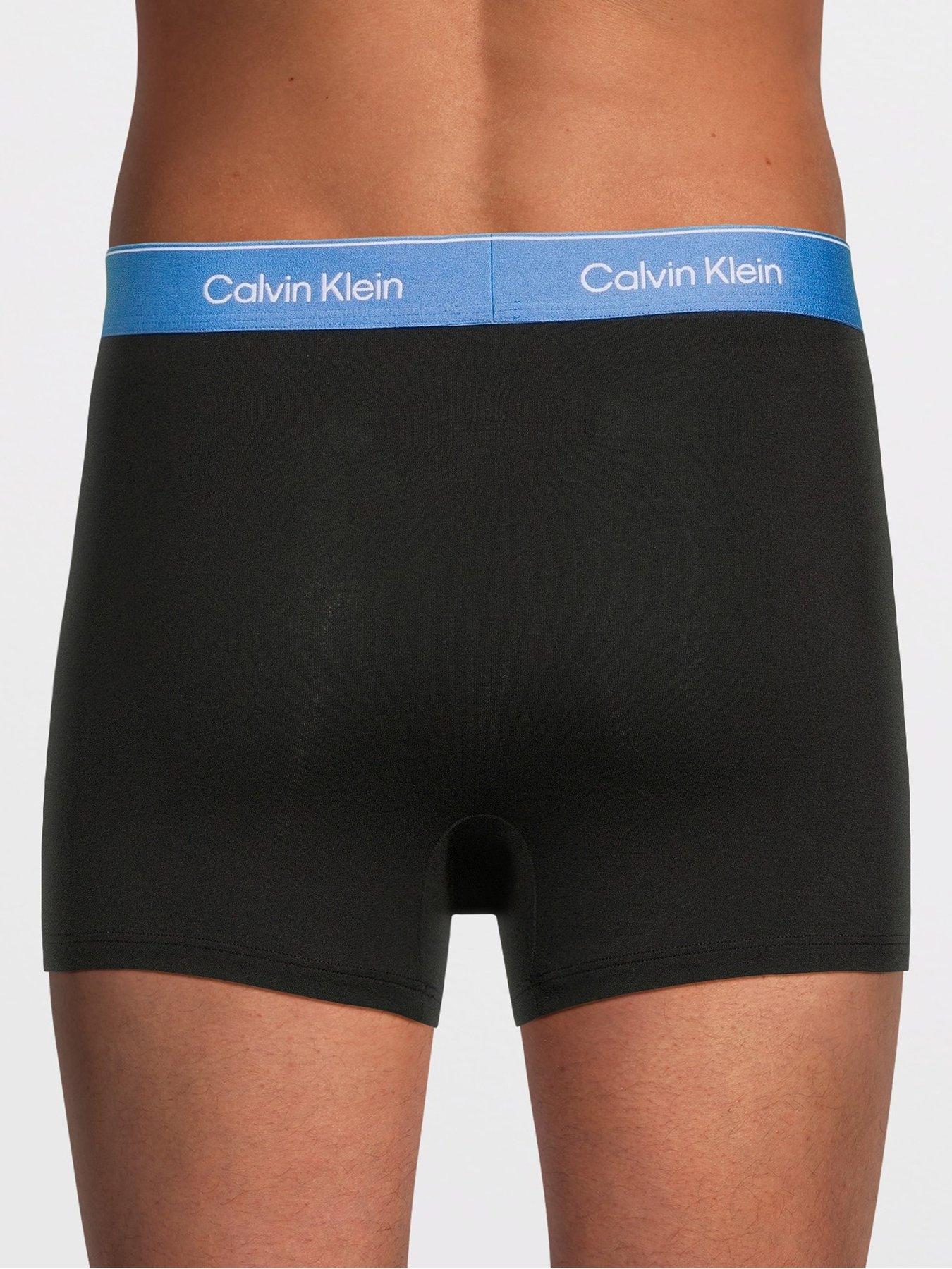 Image 3 of 3 of Calvin Klein 5 Pack Relaxed Fit Trunks - Black