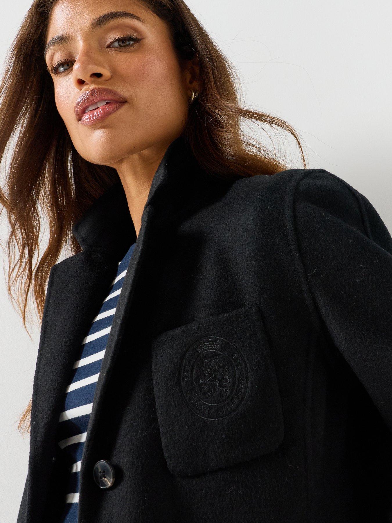 Image 5 of 6 of Tommy Hilfiger Wool Blend Slim Single Breasted Jacket - Black