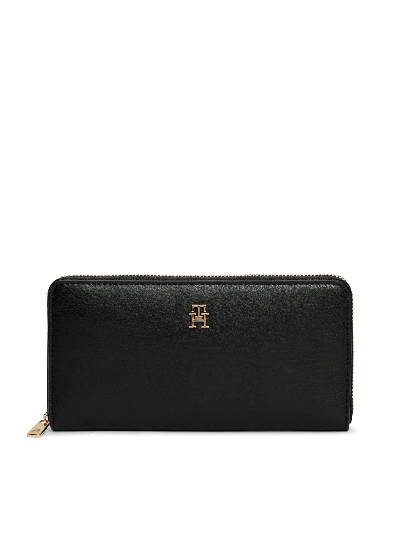 Image 3 of 4 of Tommy Hilfiger Zip-around Wallet And Bag Charm Set - Black