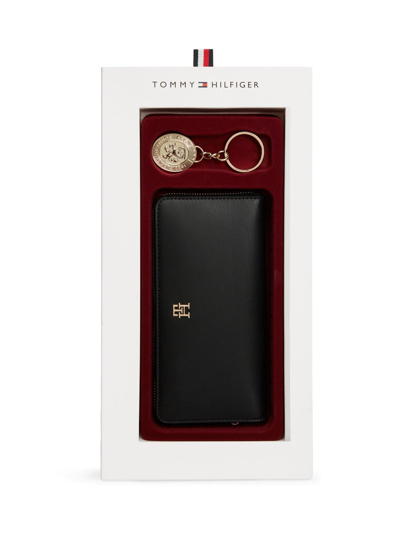 Image 4 of 4 of Tommy Hilfiger Zip-around Wallet And Bag Charm Set - Black