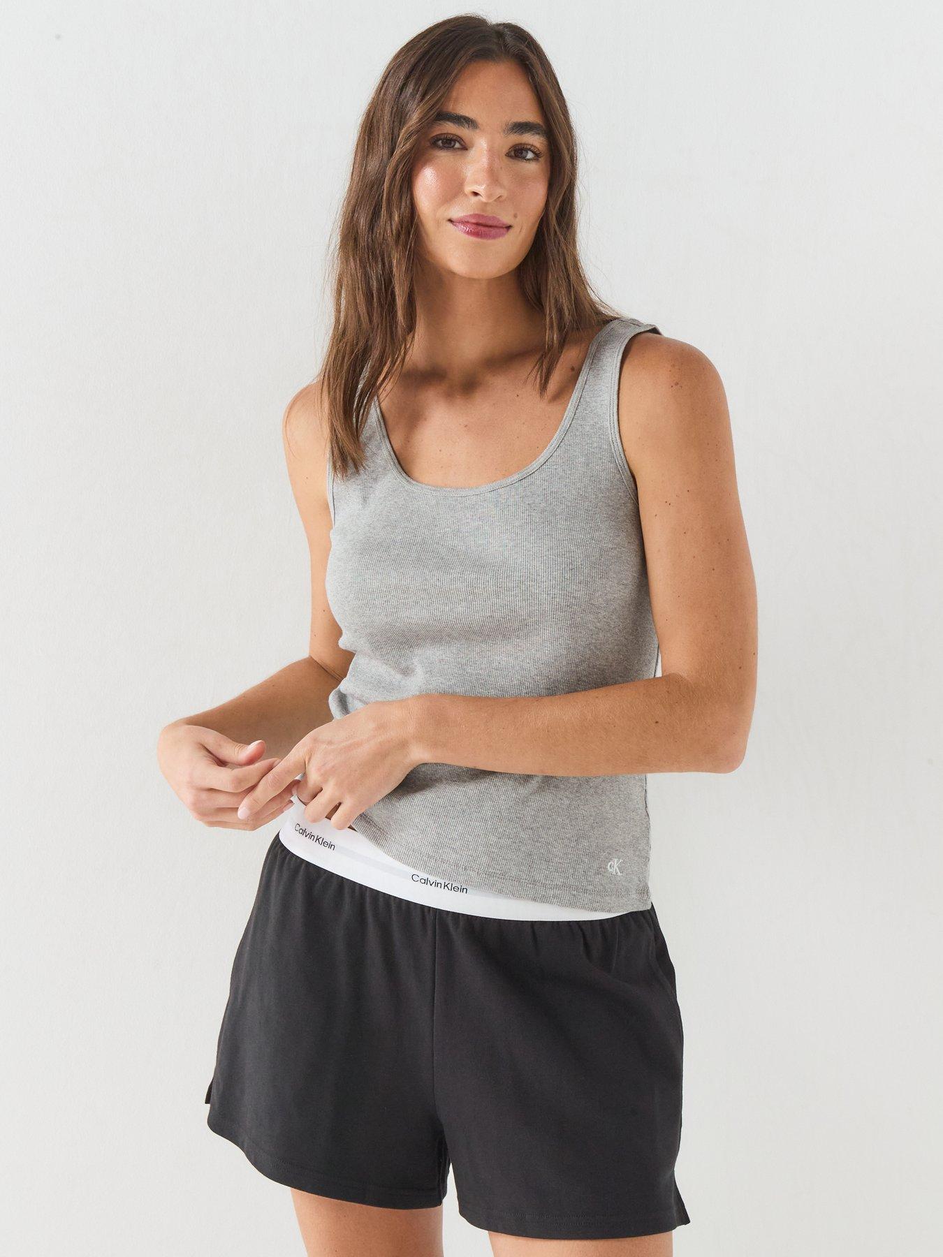 Image 2 of 6 of Calvin Klein Scoop Neck Cotton Tank 3Pk - Multi