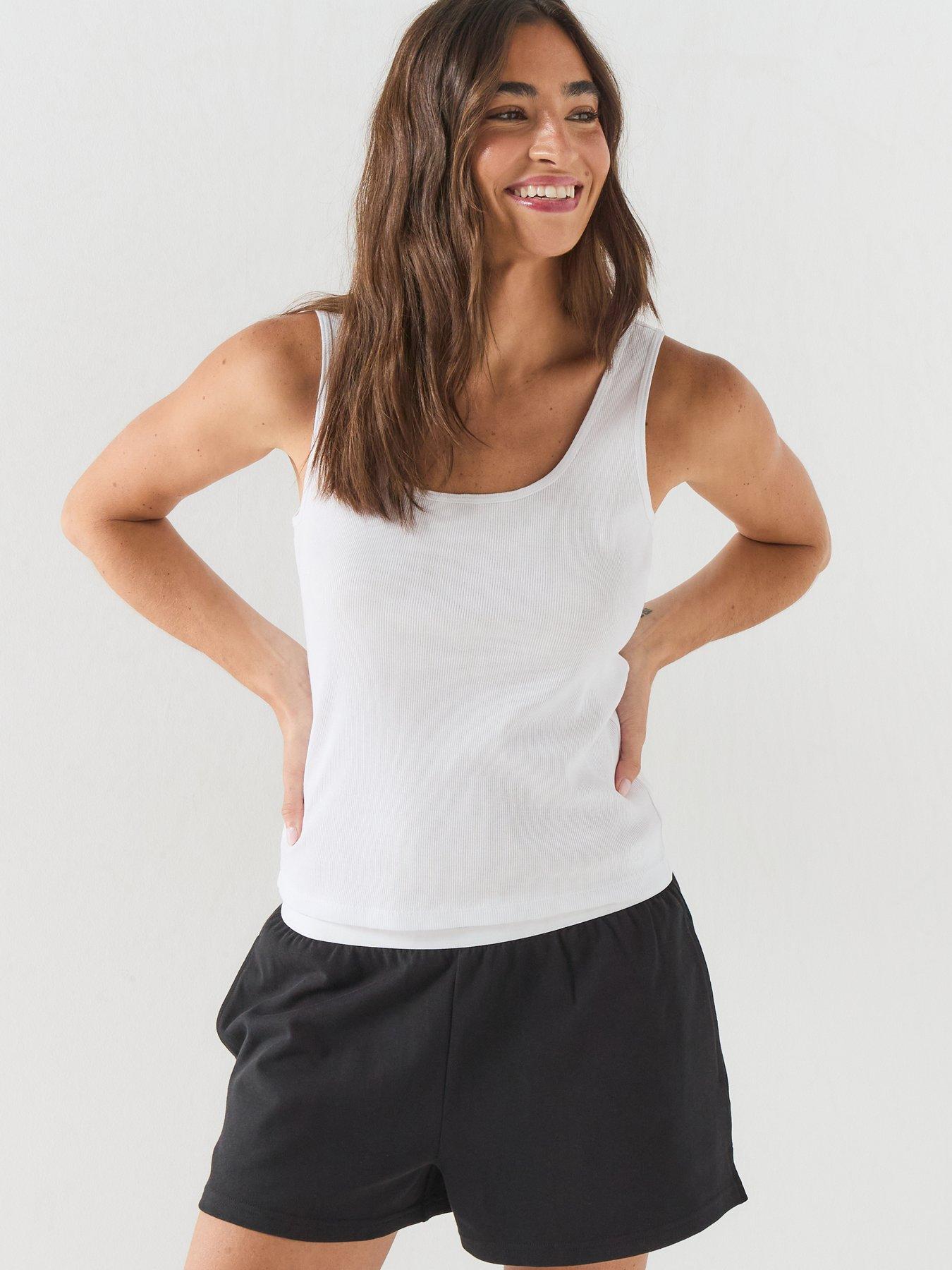 Image 5 of 6 of Calvin Klein Scoop Neck Cotton Tank 3Pk - Multi