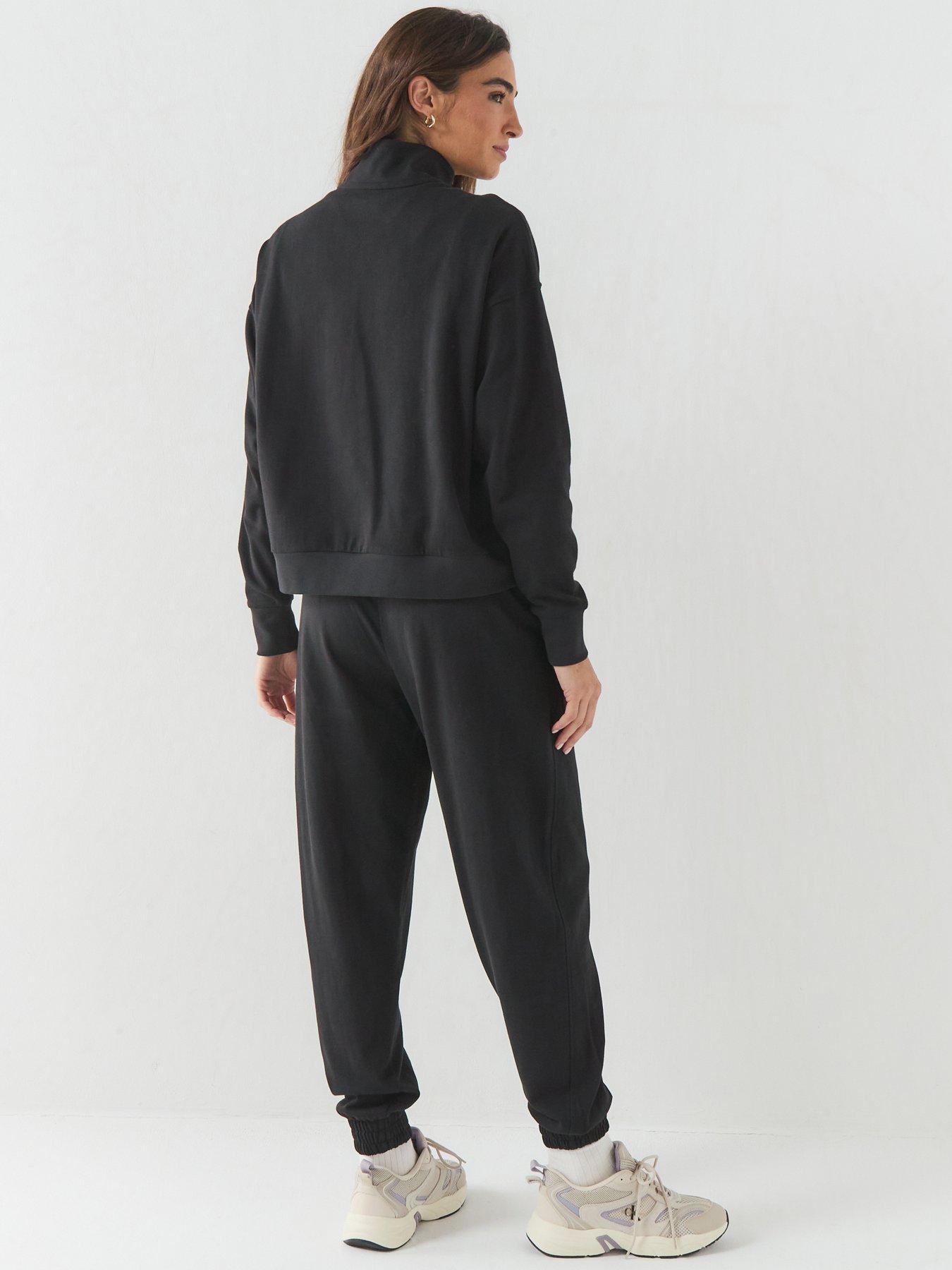 Image 6 of 6 of Calvin Klein Logo Cotton Jersey Lounge Sweatpants - Black