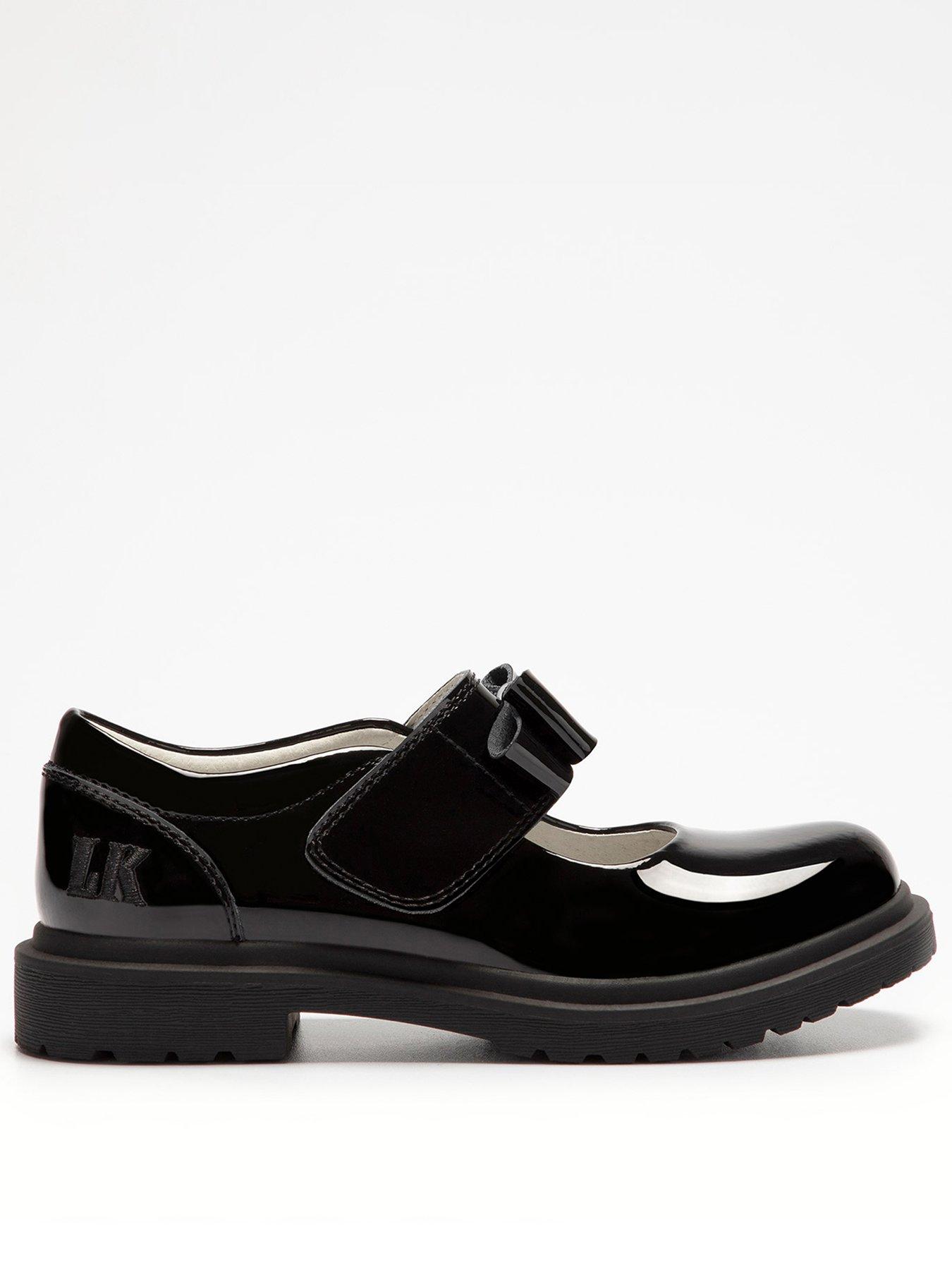 Lelli Kelly Patent-Leather Bow School Shoes - Black