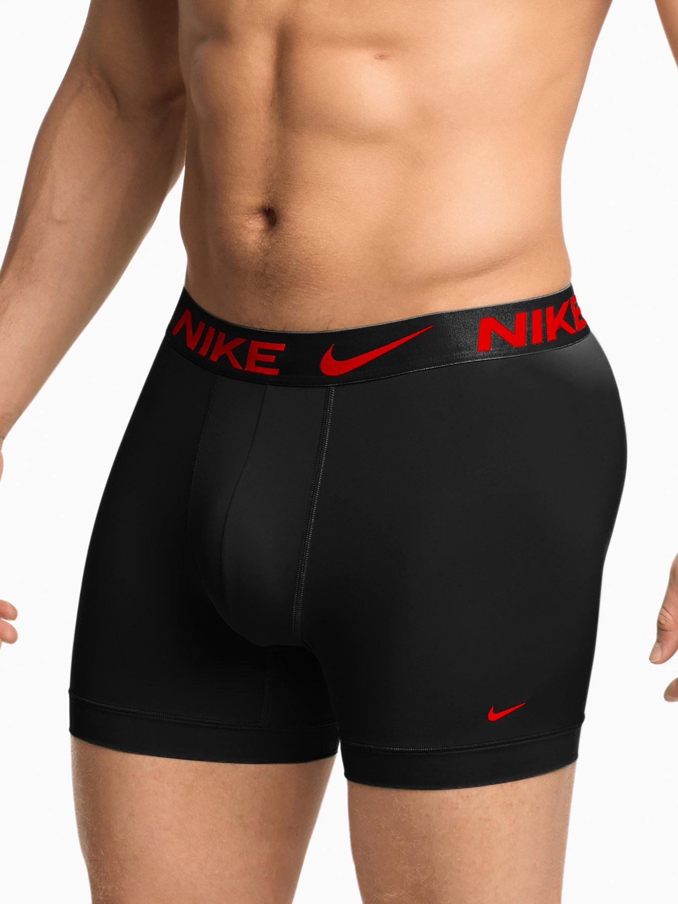 Image 4 of 4 of Nike Mens Essential Micro Fibre Stretch 3 Pack Trunks - Assorted