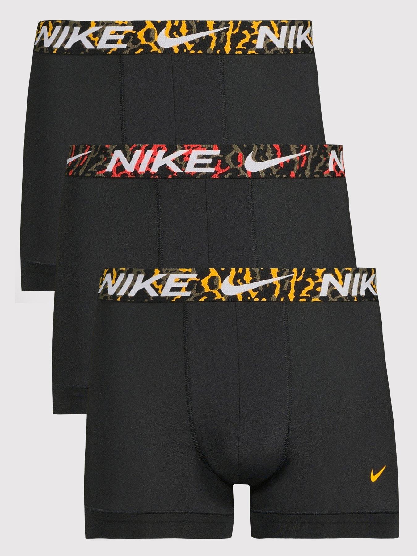 Image 1 of 3 of Nike Essential Micro Fibre 3 Pack Trunks - Black