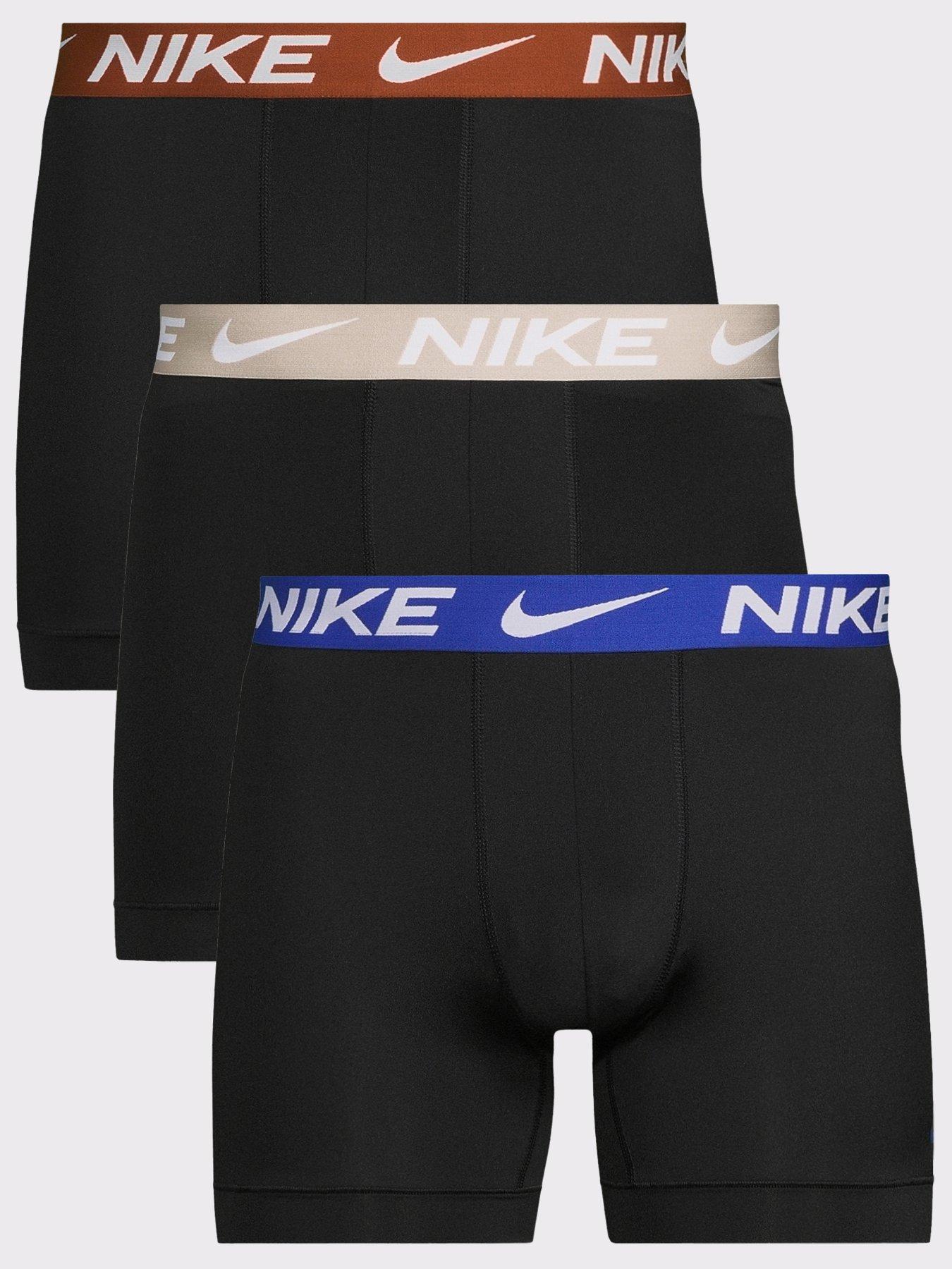 Image 1 of 3 of Nike Essential Micro Fibre 3 Pack Boxer Brief - Black