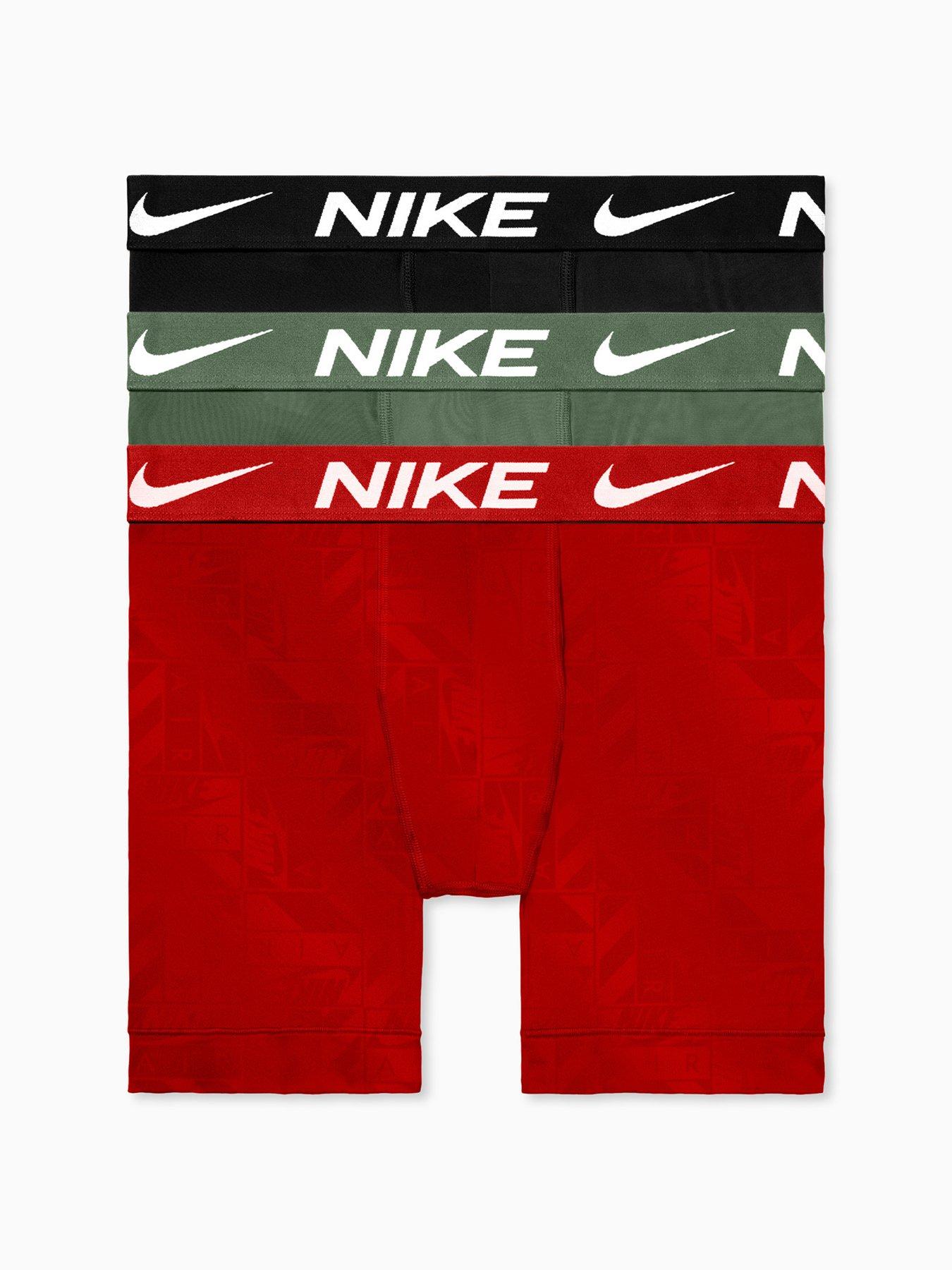 Nike Mens Essential Micro Fibre Stretch 3 Pack Boxer Briefs, Assorted, Size M, Men