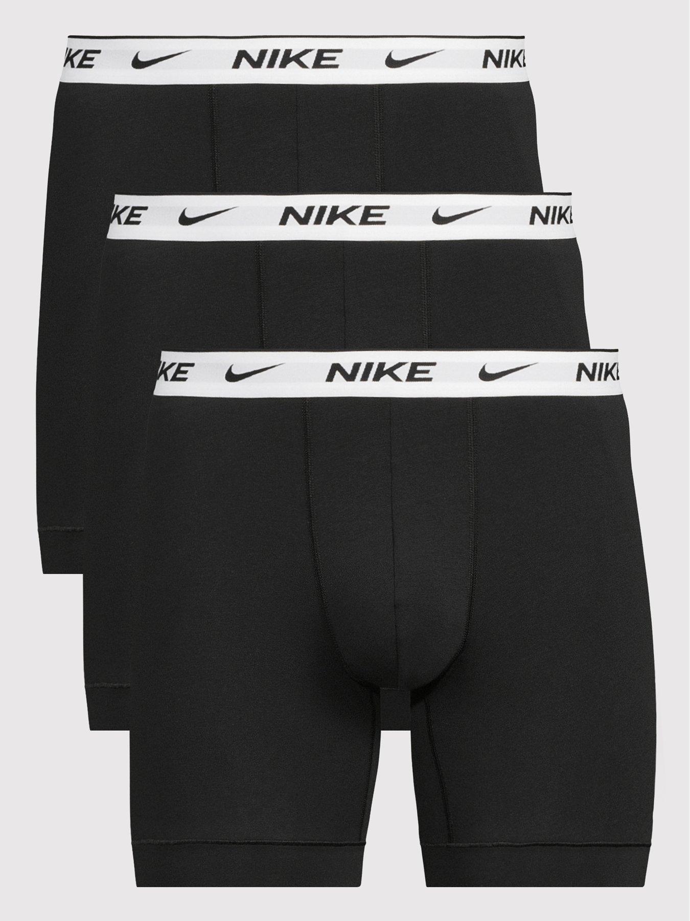 Image 1 of 3 of Nike Essential Cotton Stretch 3 Pack Boxer Brief - Black