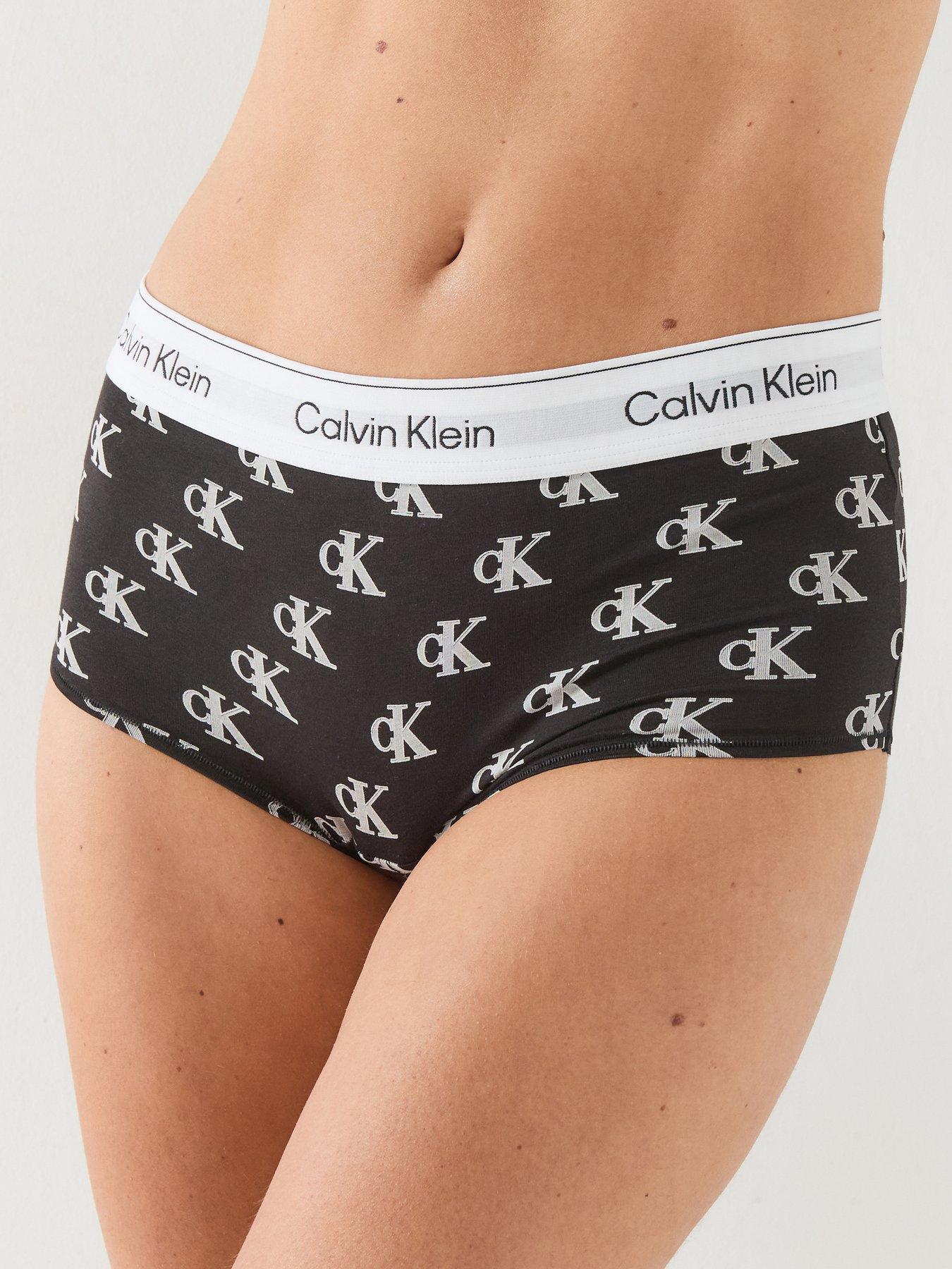 Image 1 of 4 of Calvin Klein Women's Boyshorts - Black