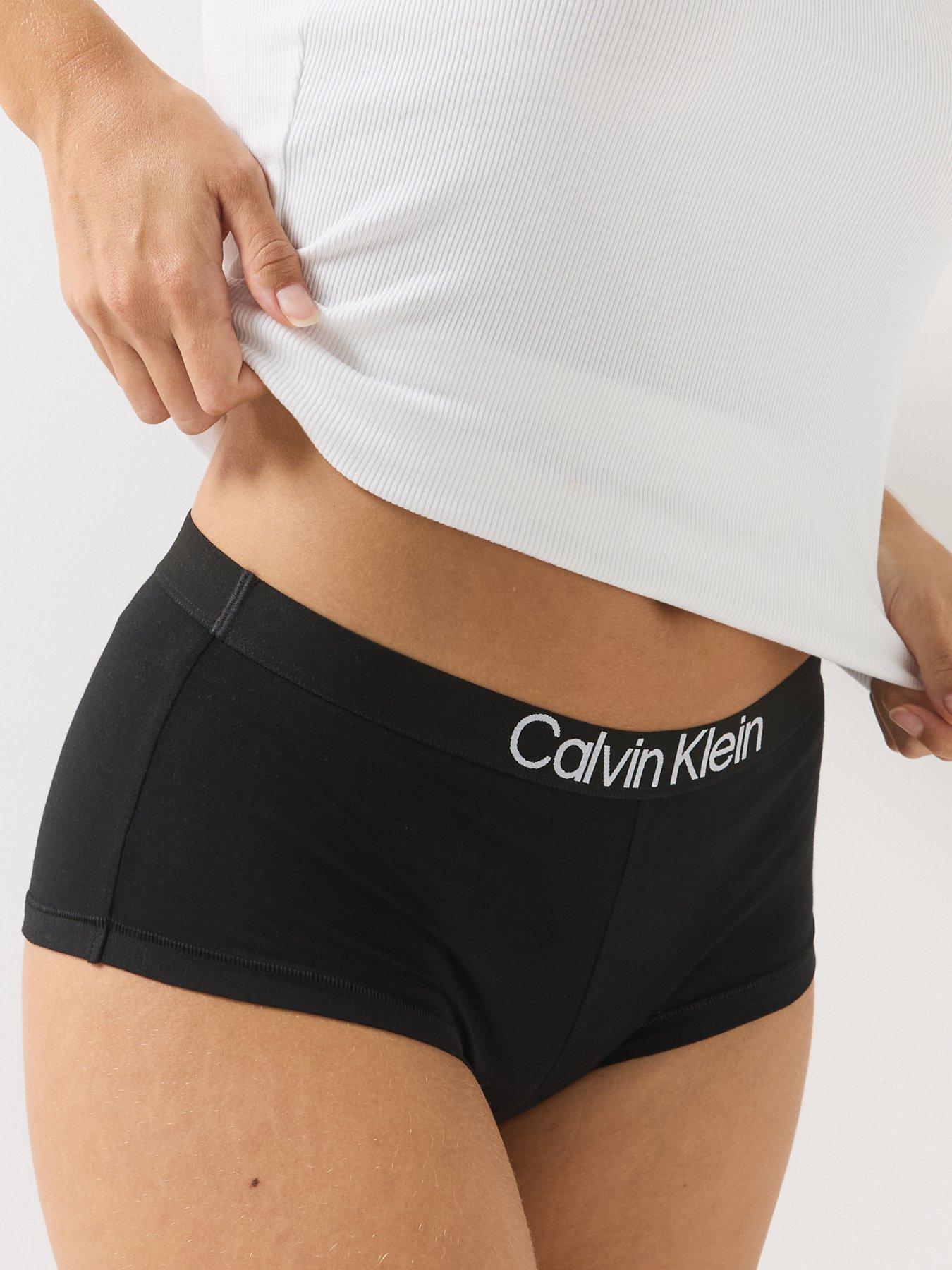 Image 6 of 6 of Calvin Klein 5 Pack Logo Boyshort - Black/ Grey /red