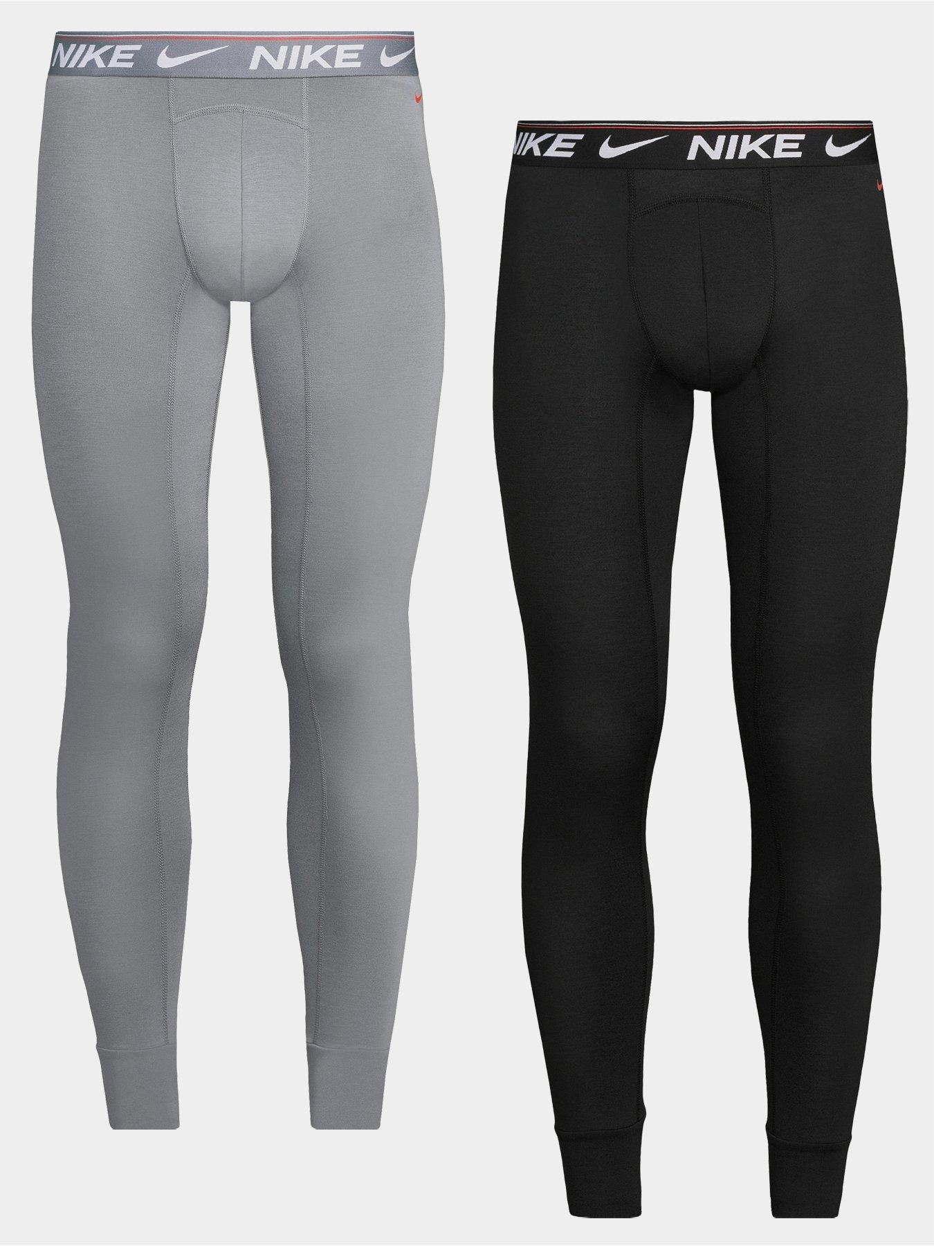 Image 1 of 4 of Nike Mens Ultra Comfort Stretch 2 Pack Long Johns - Grey
