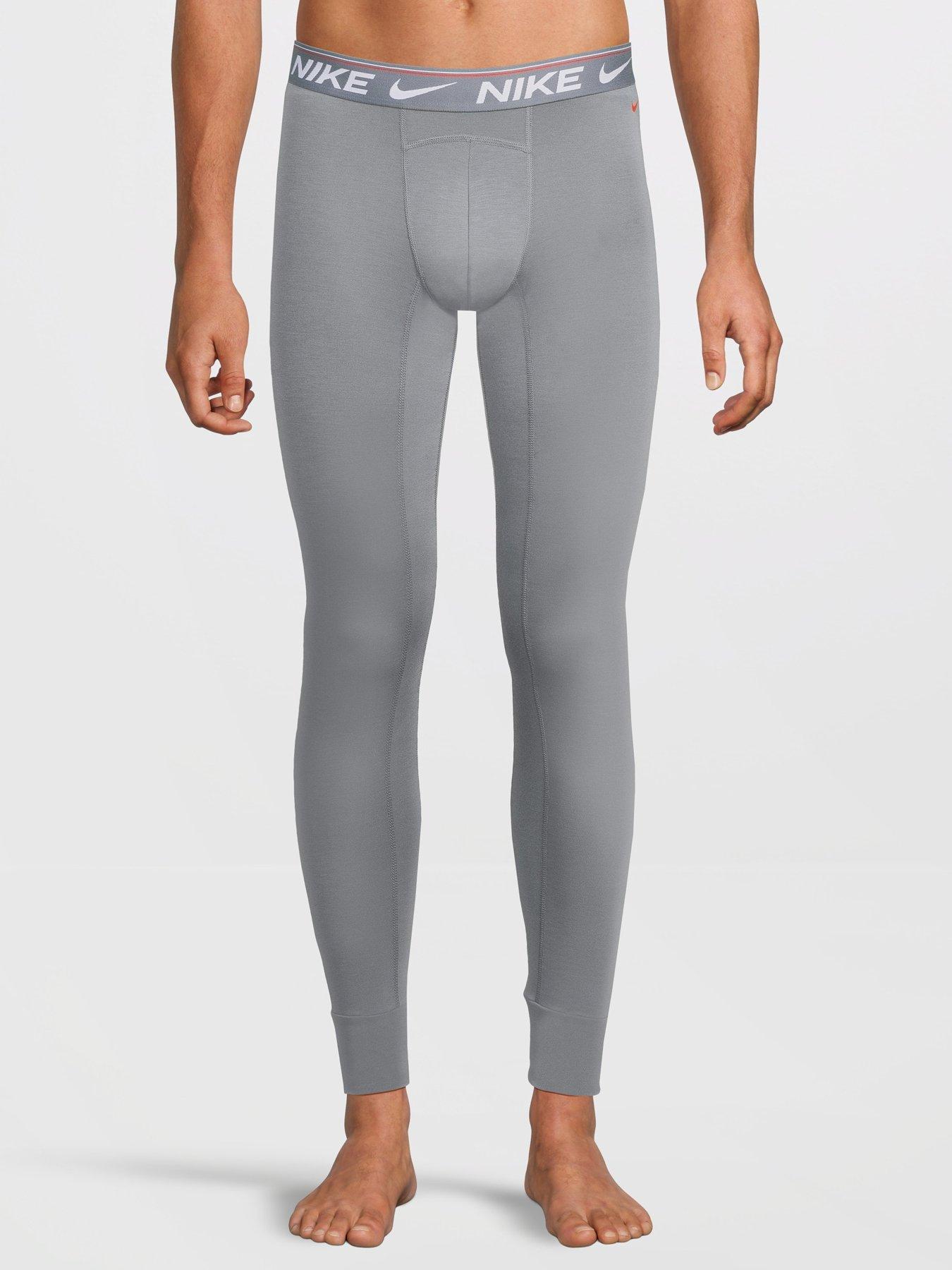 Image 2 of 4 of Nike Mens Ultra Comfort Stretch 2 Pack Long Johns - Grey