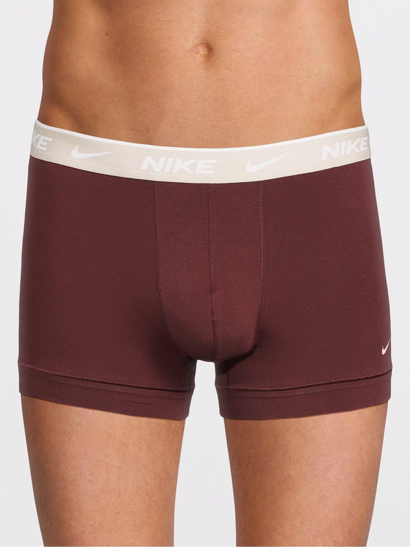 Image 2 of 3 of Nike Essential Cotton Stretch 3 Pack Trunks - Assorted
