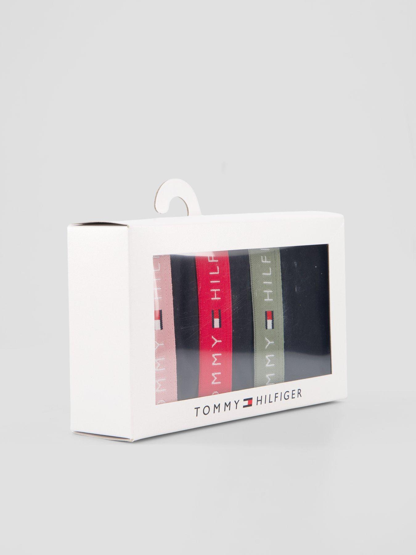 Image 6 of 6 of Tommy Hilfiger 3-pack Essential Logo Contrast Waistband Briefs - Pink