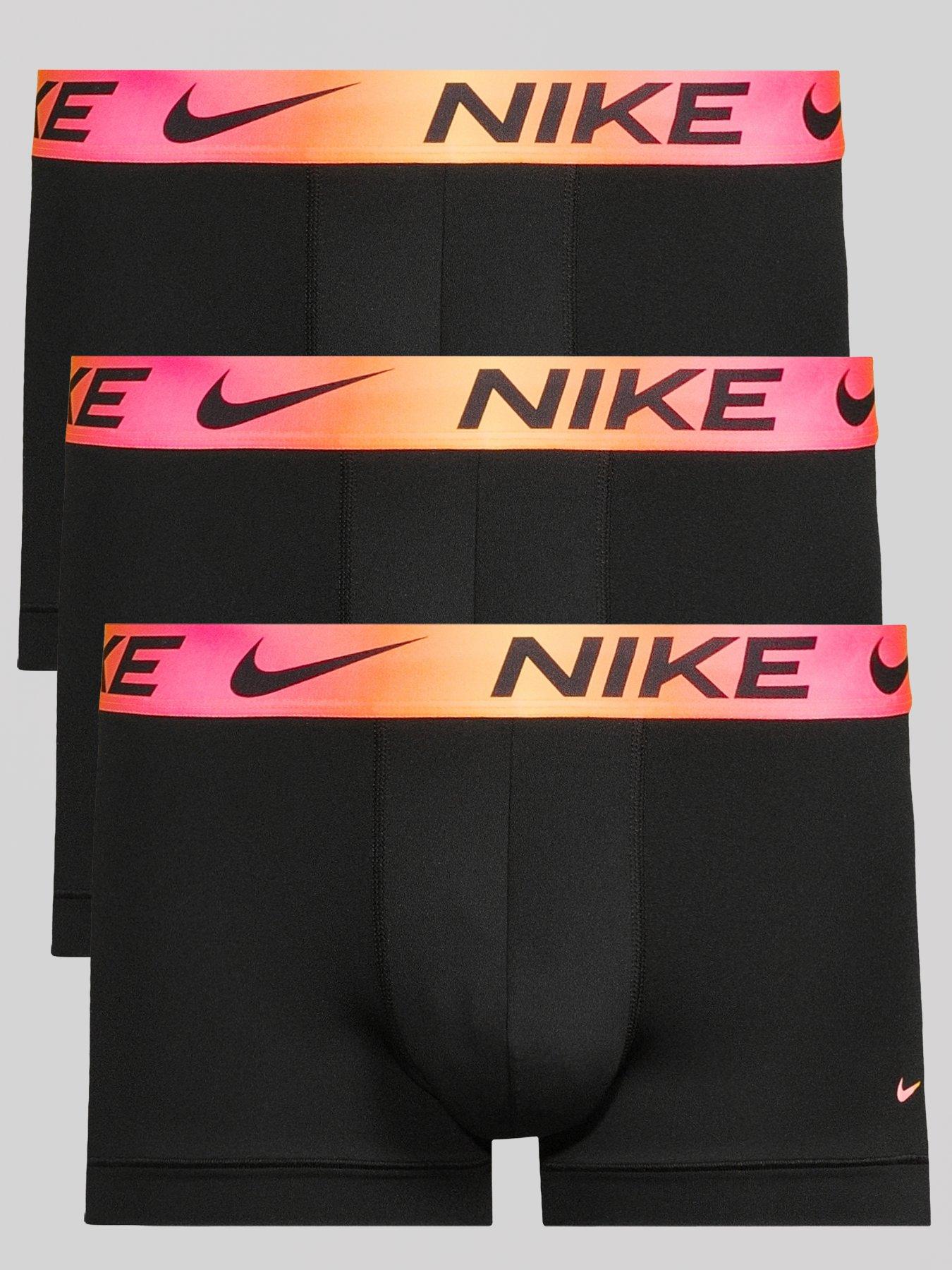 Image 1 of 4 of Nike Nike Essential Micro Fibre 3 Pack Trunks - Black