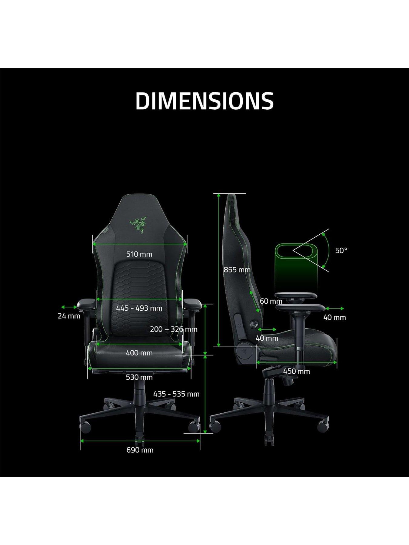 Image 4 of 7 of Razer Iskur V2 X NewGen (Black/Green)