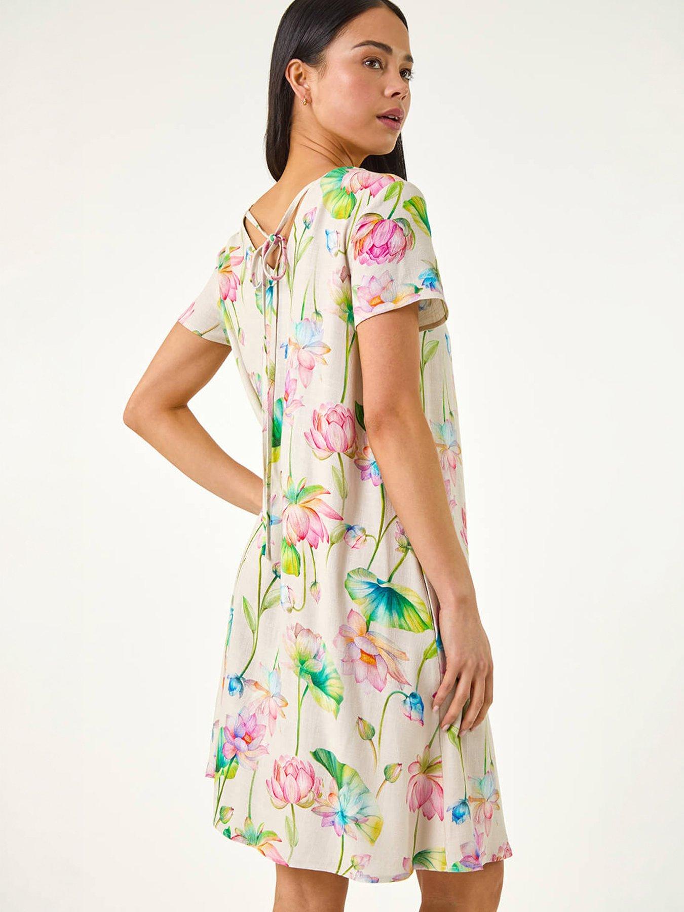 Image 1 of 5 of Roman Petite Floral Swing Dress