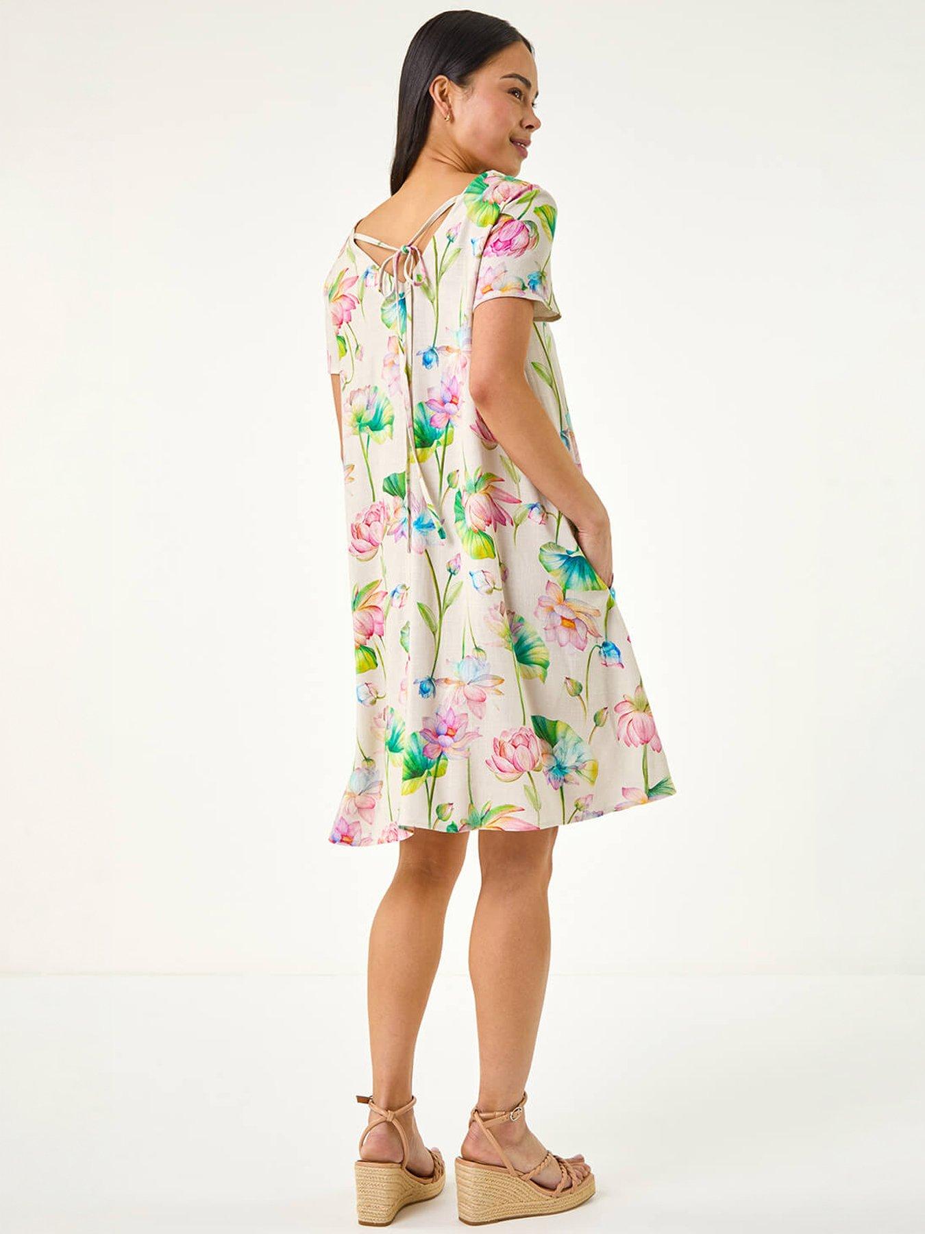 Image 4 of 5 of Roman Petite Floral Swing Dress