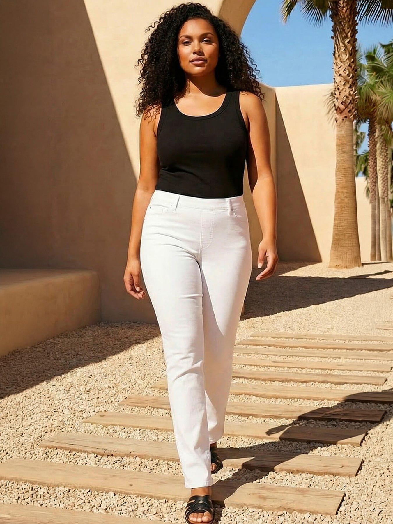 Roman Curve Stretch Denim Jegging