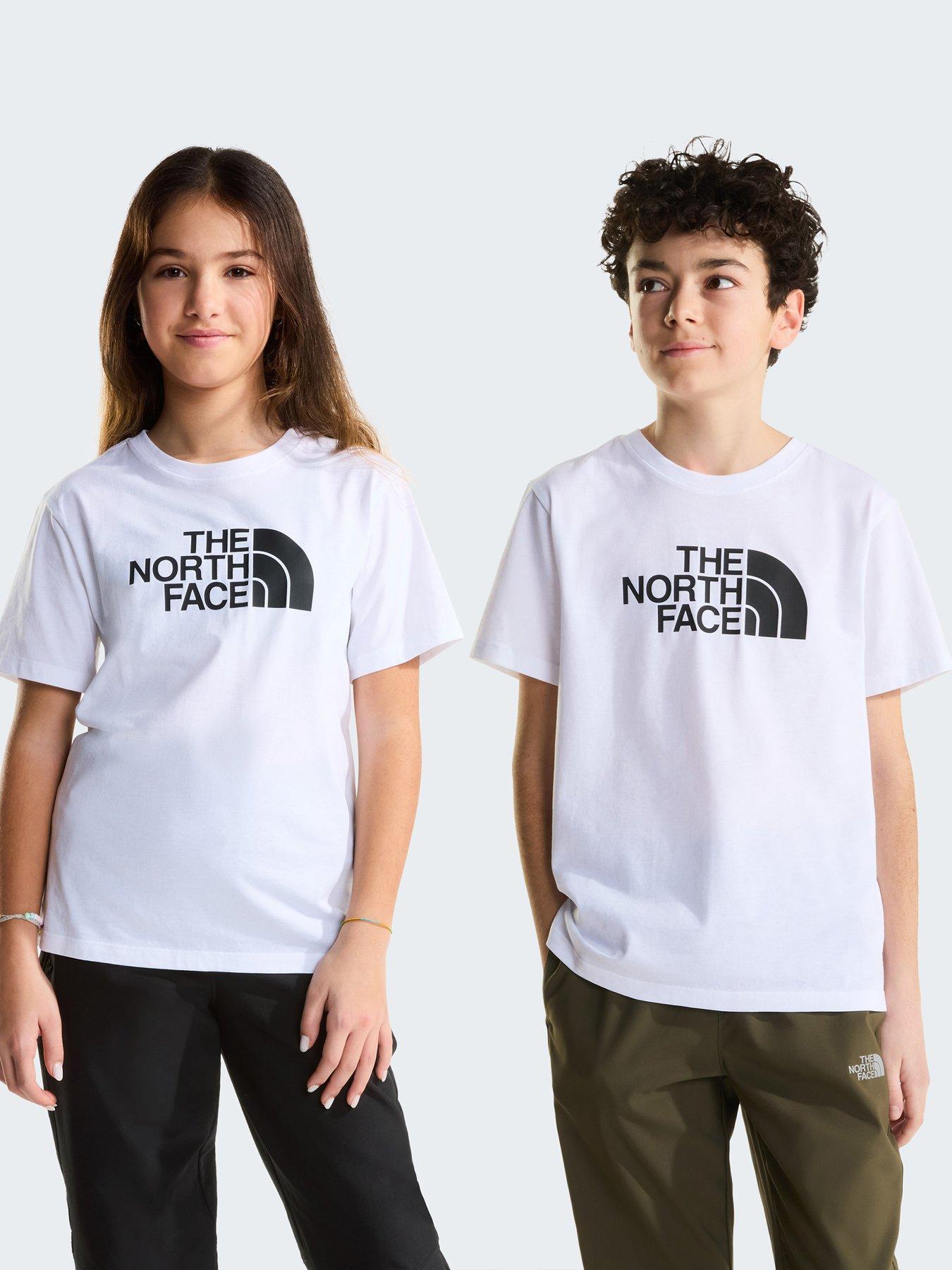 Image 1 of 5 of The North Face Junior Unisex Evolution Half Dome T-Shirt - White