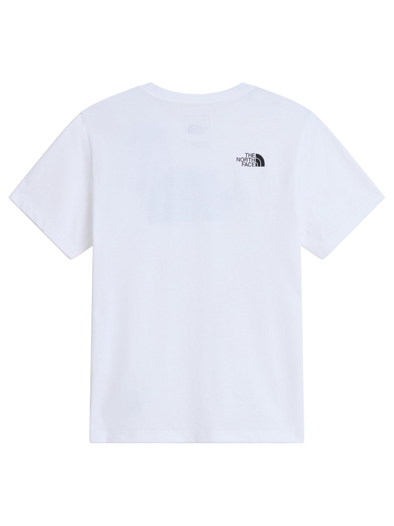 Image 3 of 5 of The North Face Junior Unisex Evolution Half Dome T-Shirt - White