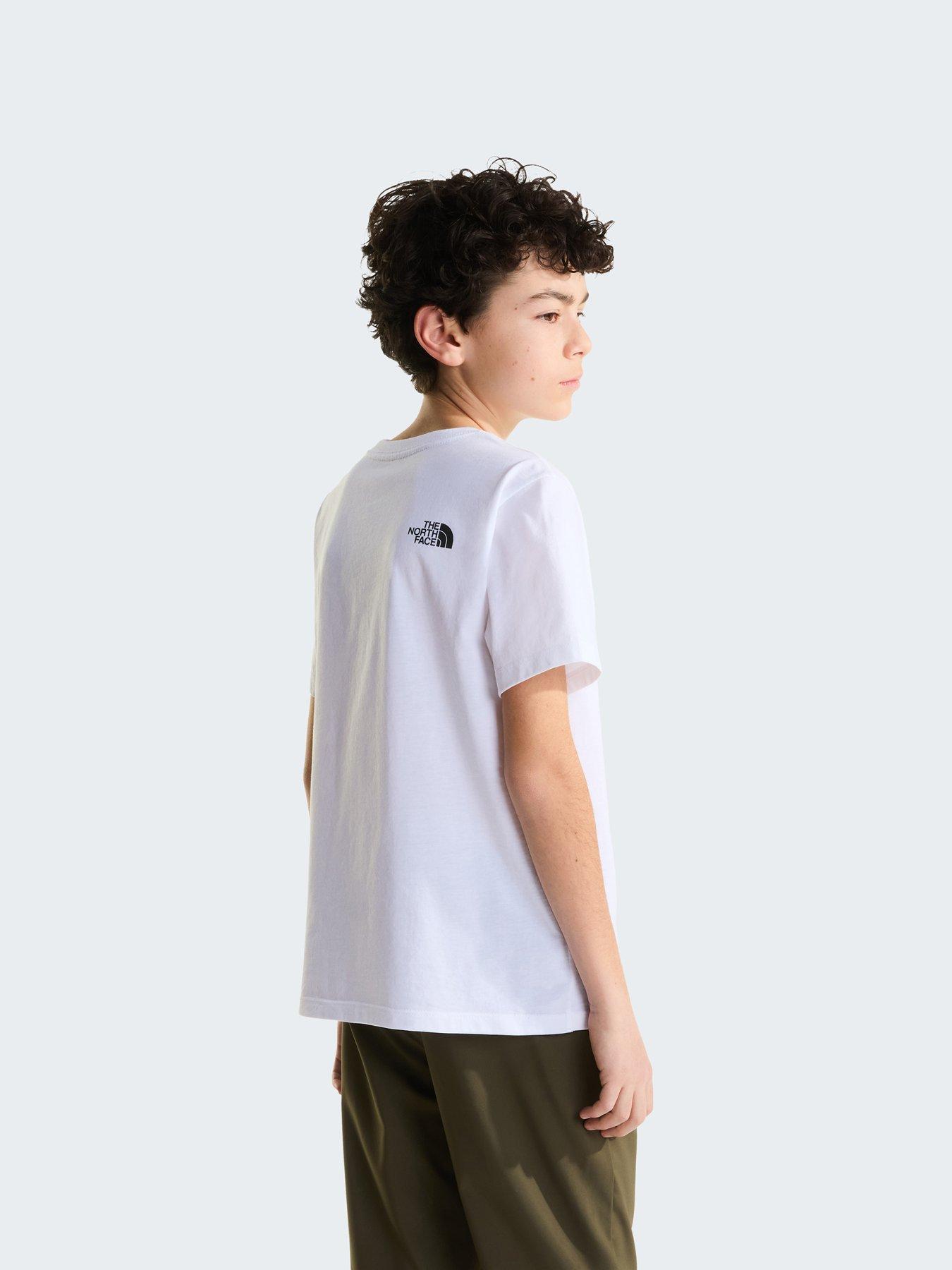 Image 5 of 5 of The North Face Junior Unisex Evolution Half Dome T-Shirt - White