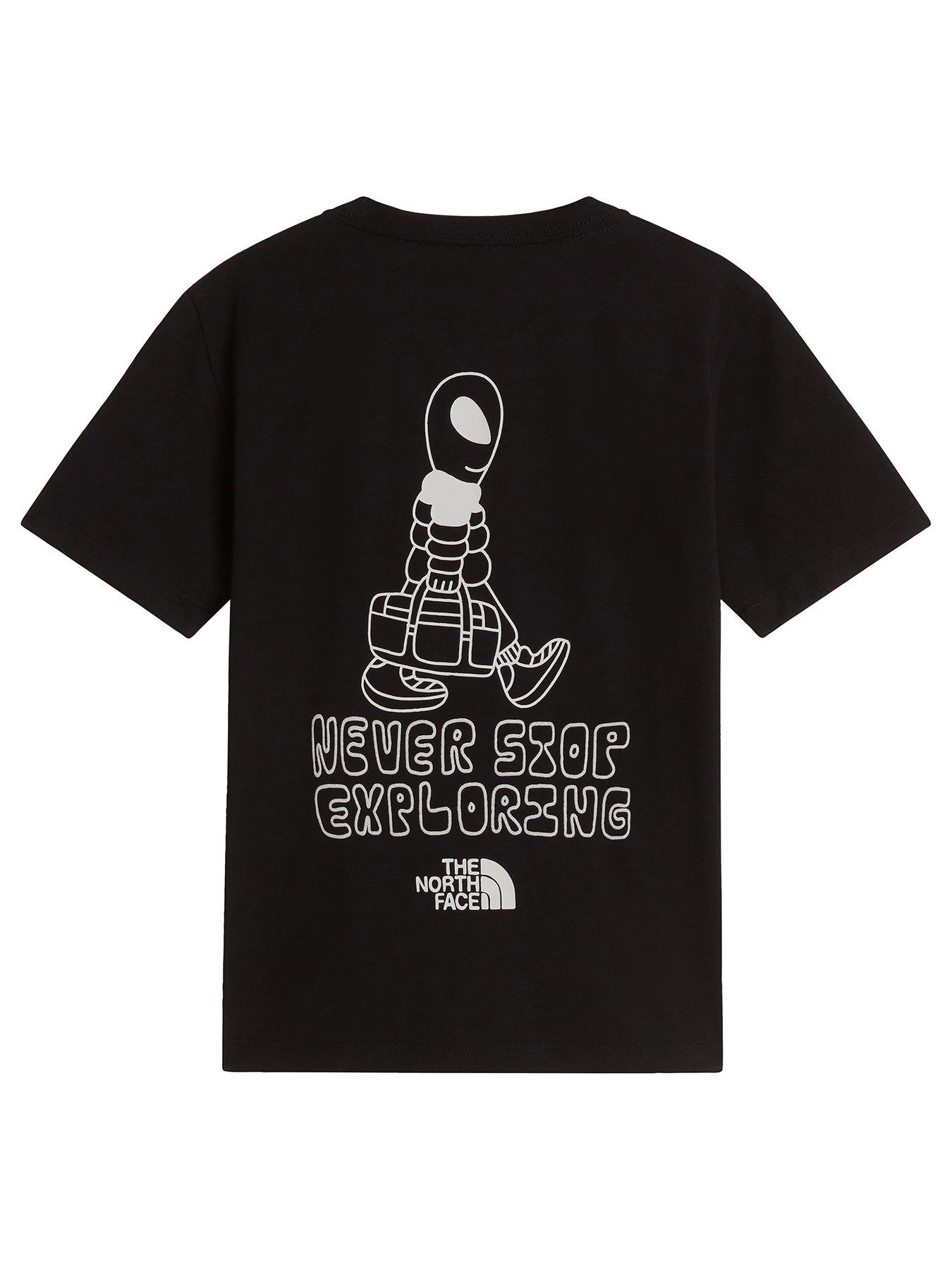 Image 3 of 5 of The North Face Teens' Alien Relaxed Graphic T-Shirt - Black