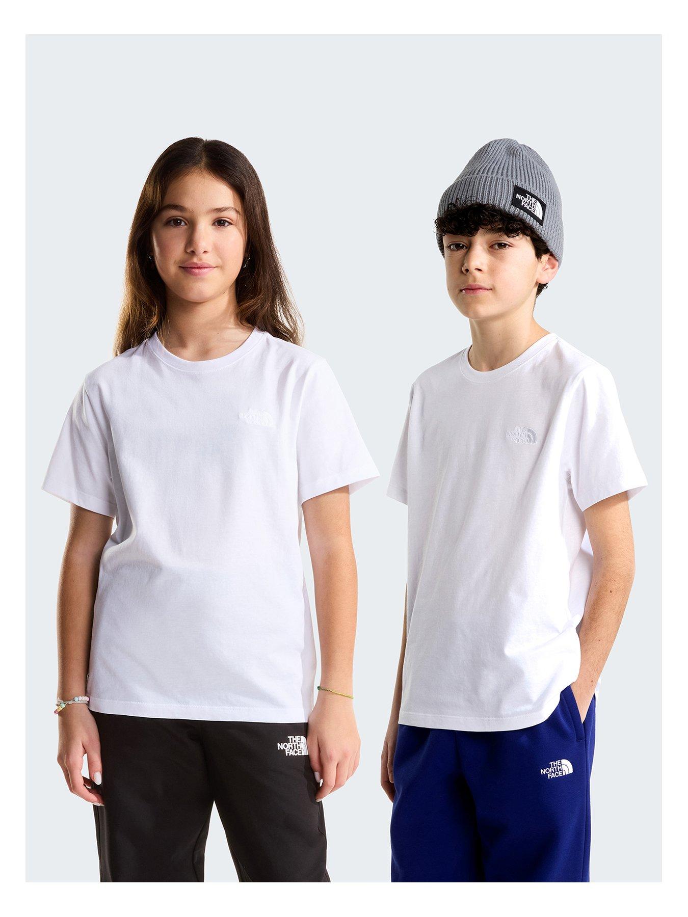 Image 2 of 5 of The North Face Junior Unisex Evolution Simple Dome T-shirt - White