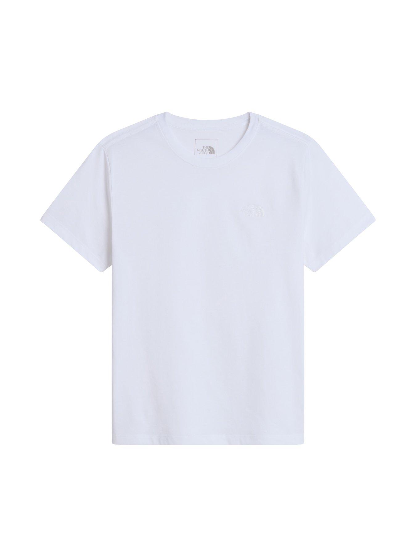 Image 4 of 5 of The North Face Junior Unisex Evolution Simple Dome T-shirt - White
