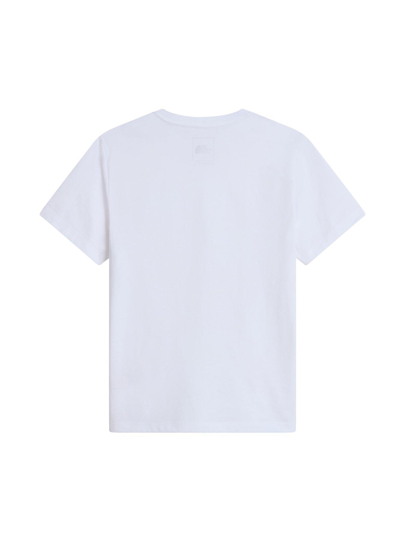 Image 5 of 5 of The North Face Junior Unisex Evolution Simple Dome T-shirt - White