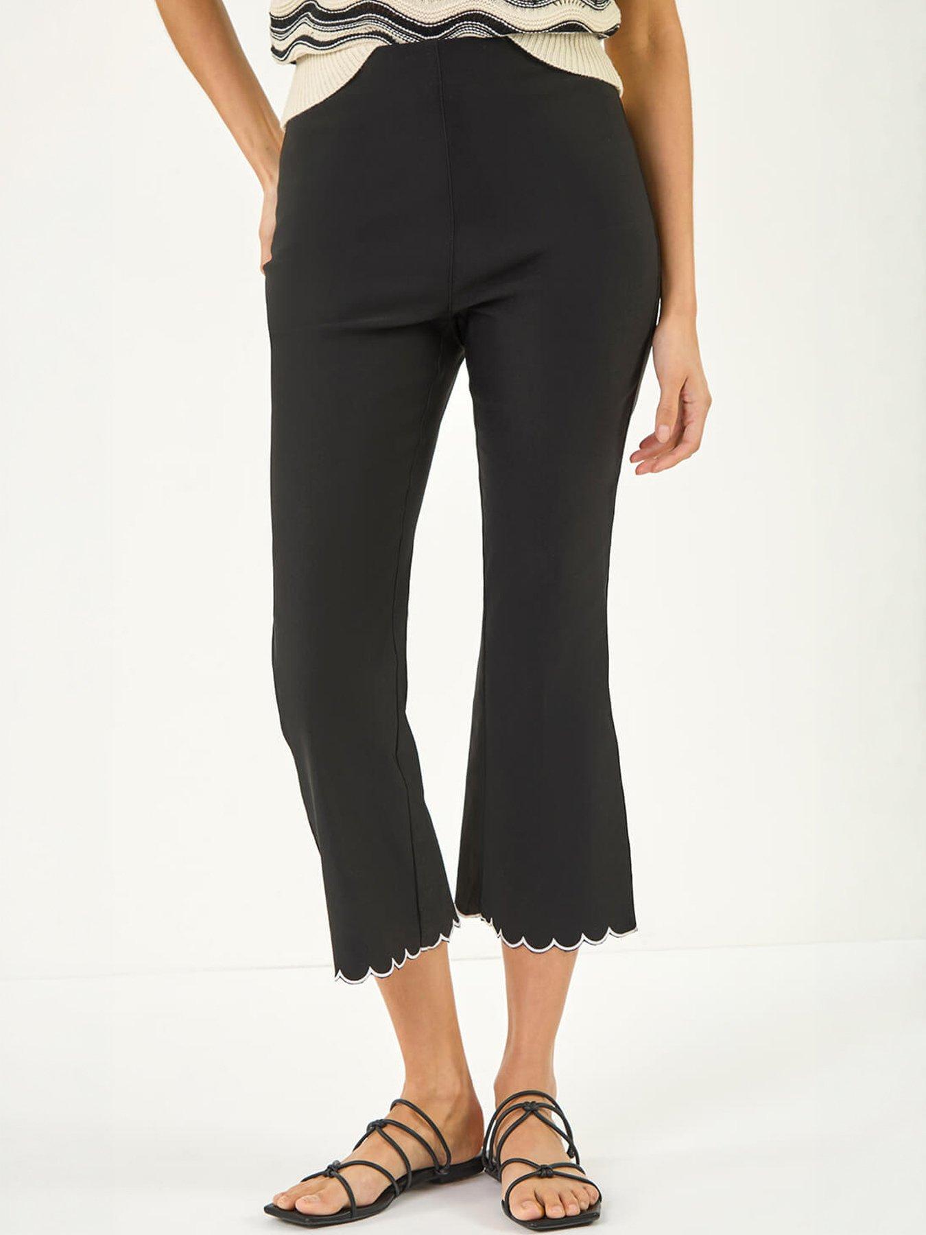 Image 3 of 5 of Roman Flared Stretch Cropped Trousers