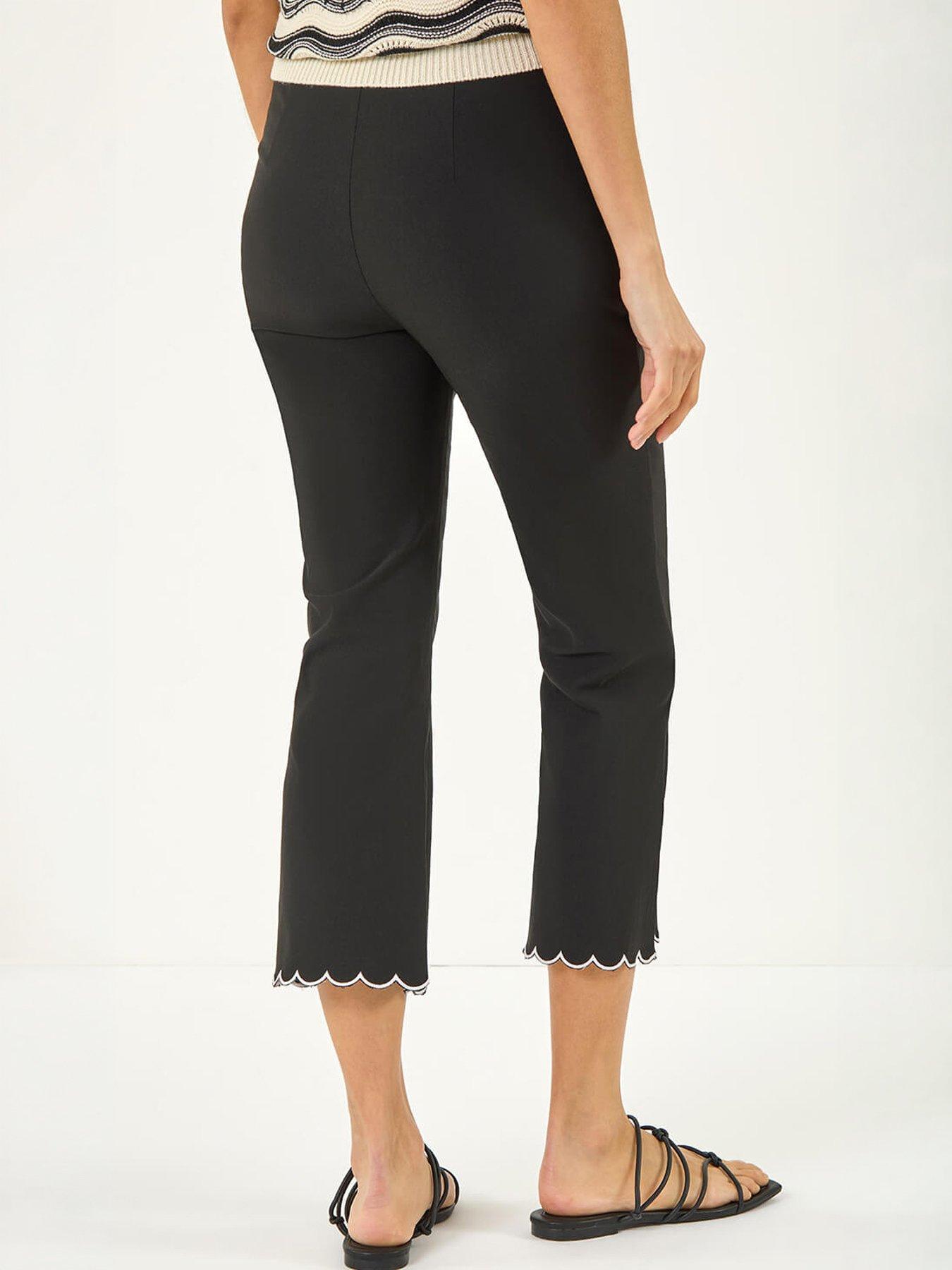 Image 4 of 5 of Roman Flared Stretch Cropped Trousers