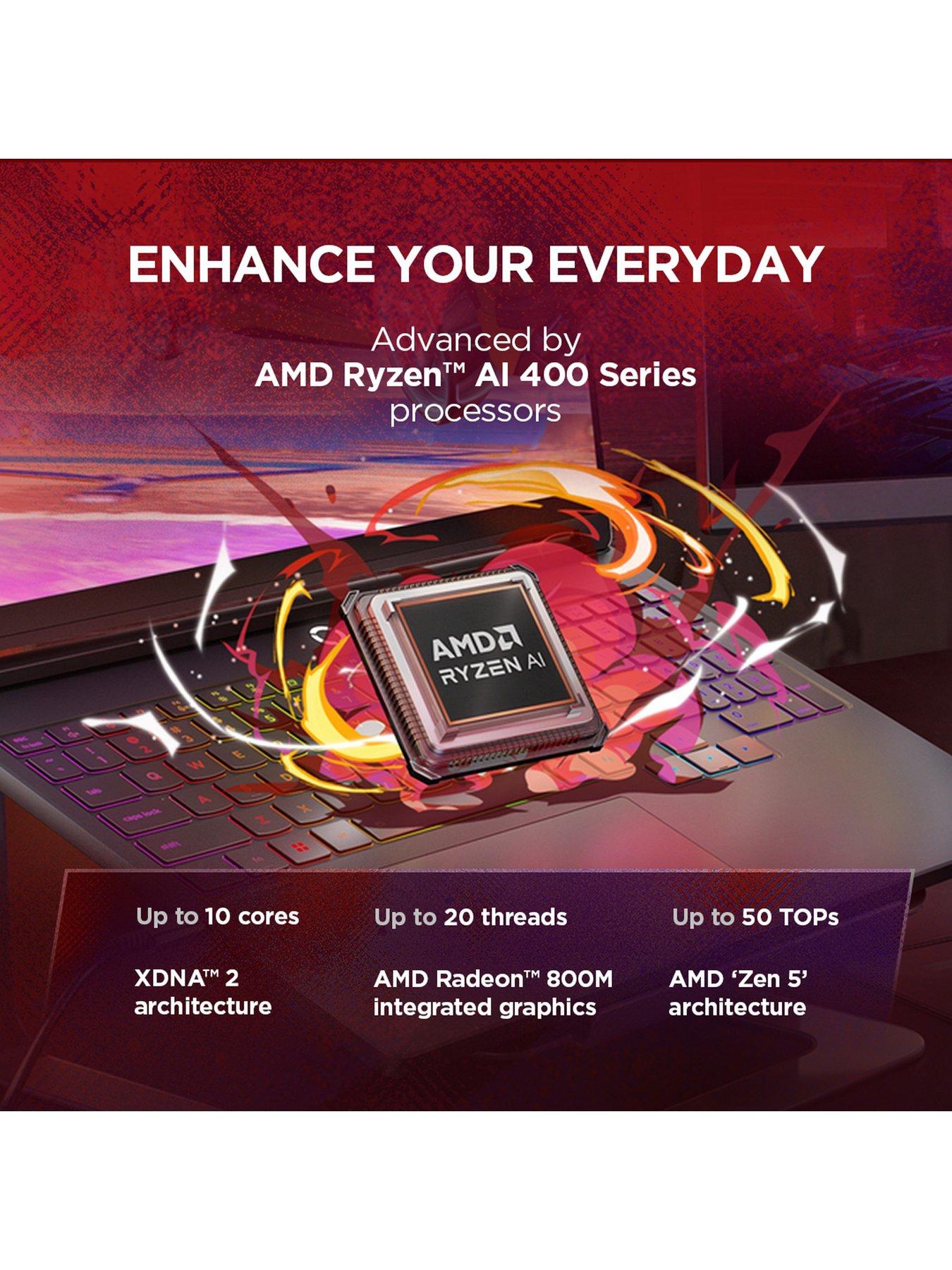 Image 2 of 7 of Lenovo Legion 5 15AGP11 OLED Gaming Laptop - GeForce RTX 5060 - AMD Ryzen AI 7 - 32GB RAM - 32GB - 15.3in WQXGA (2560x1600) - 165Hz - Black