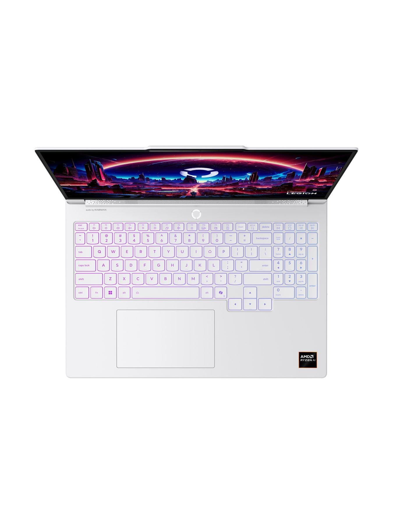 Image 2 of 3 of Lenovo Legion 7 16AGP11 OLED Gaming Laptop - GeForce RTX 5060 - AMD Ryzen AI 7 - 32GB RAM - 1TB - 16in WQXGA (2560x1600) - 240Hz - White