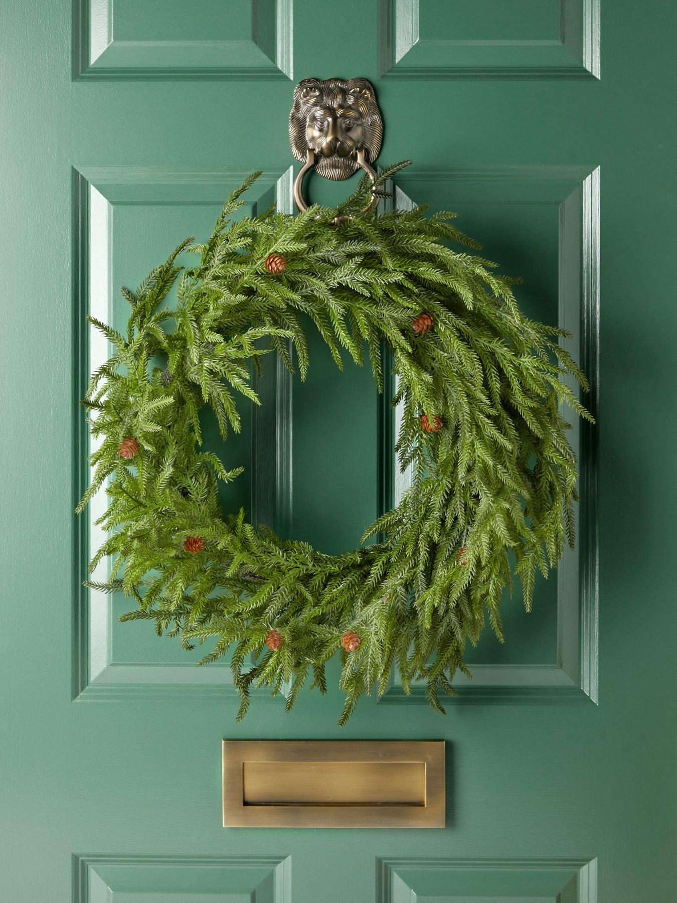 Image 1 of 3 of Scottish Everlastings Pine Wreath - 60cm