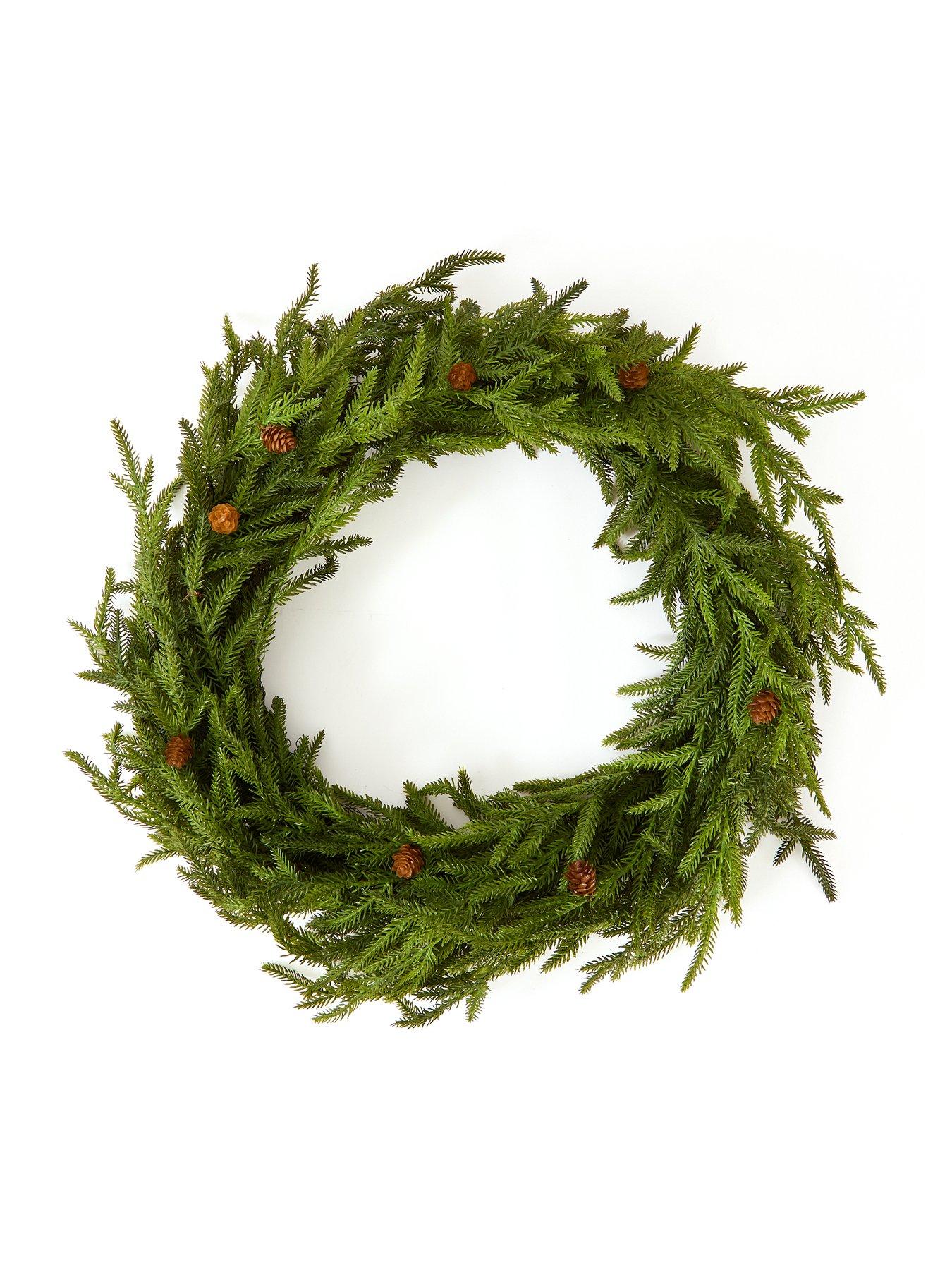 Image 2 of 3 of Scottish Everlastings Pine Wreath - 60cm