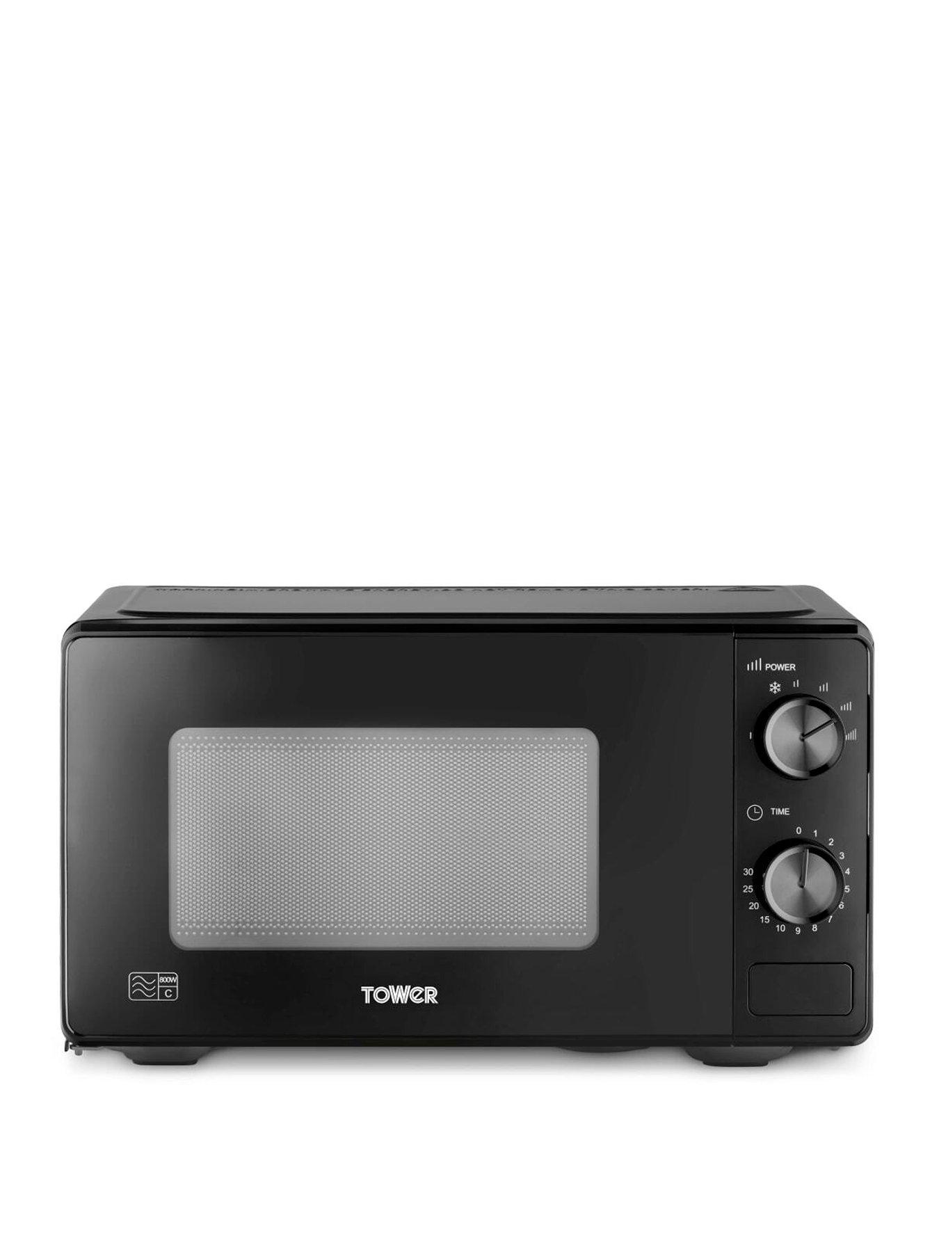 Image 1 of 5 of Tower Manual 20 Litre 800W Microwave, 5 Power Levels, Black