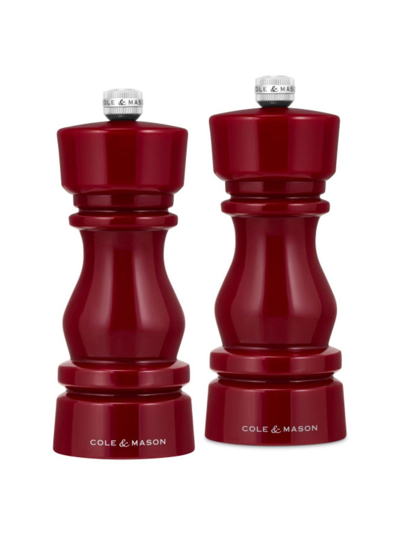 Image 2 of 7 of Cole & Mason London London Acrylic 150mm Red Gloss Gift Set