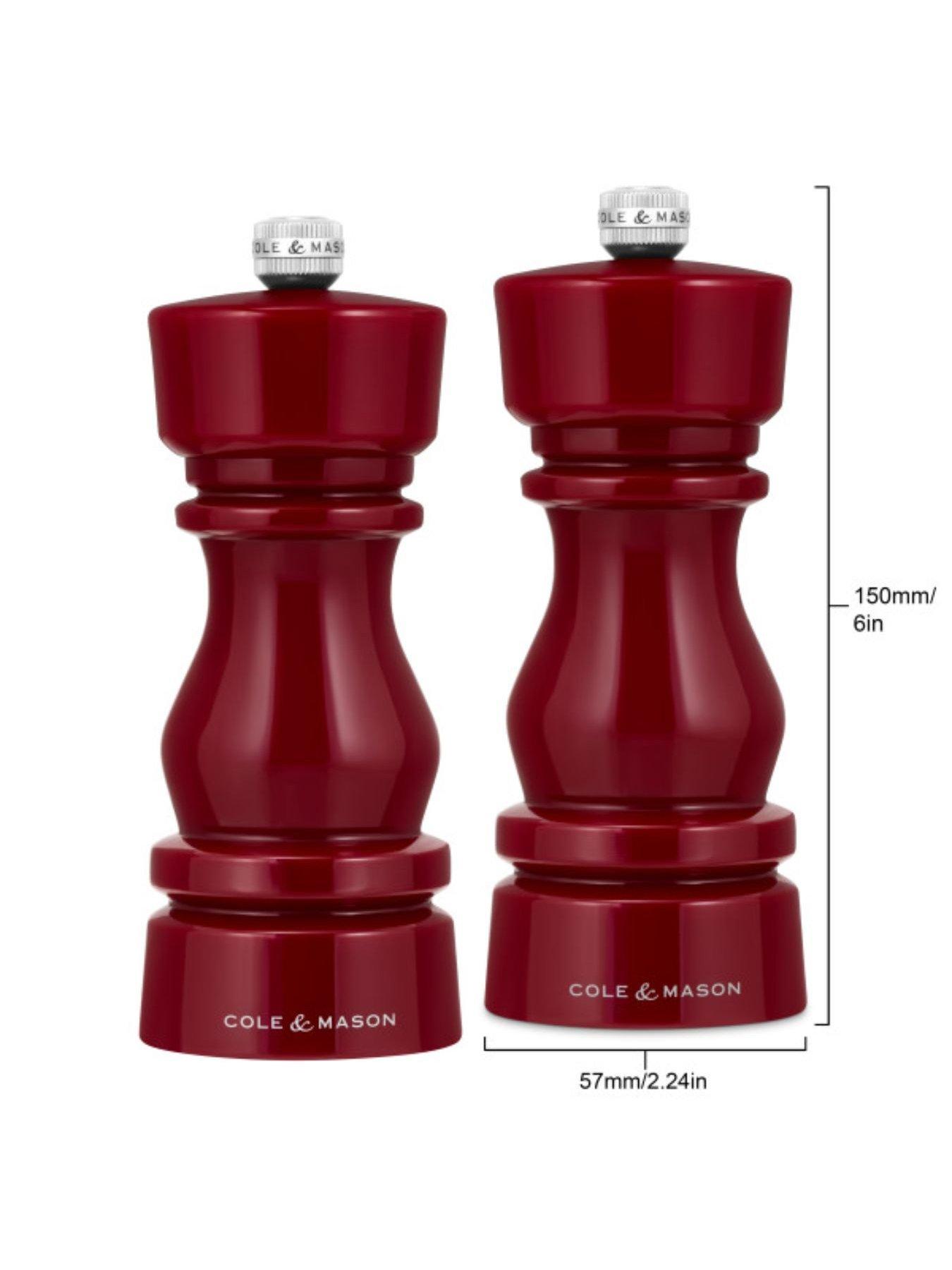 Image 3 of 7 of Cole & Mason London London Acrylic 150mm Red Gloss Gift Set