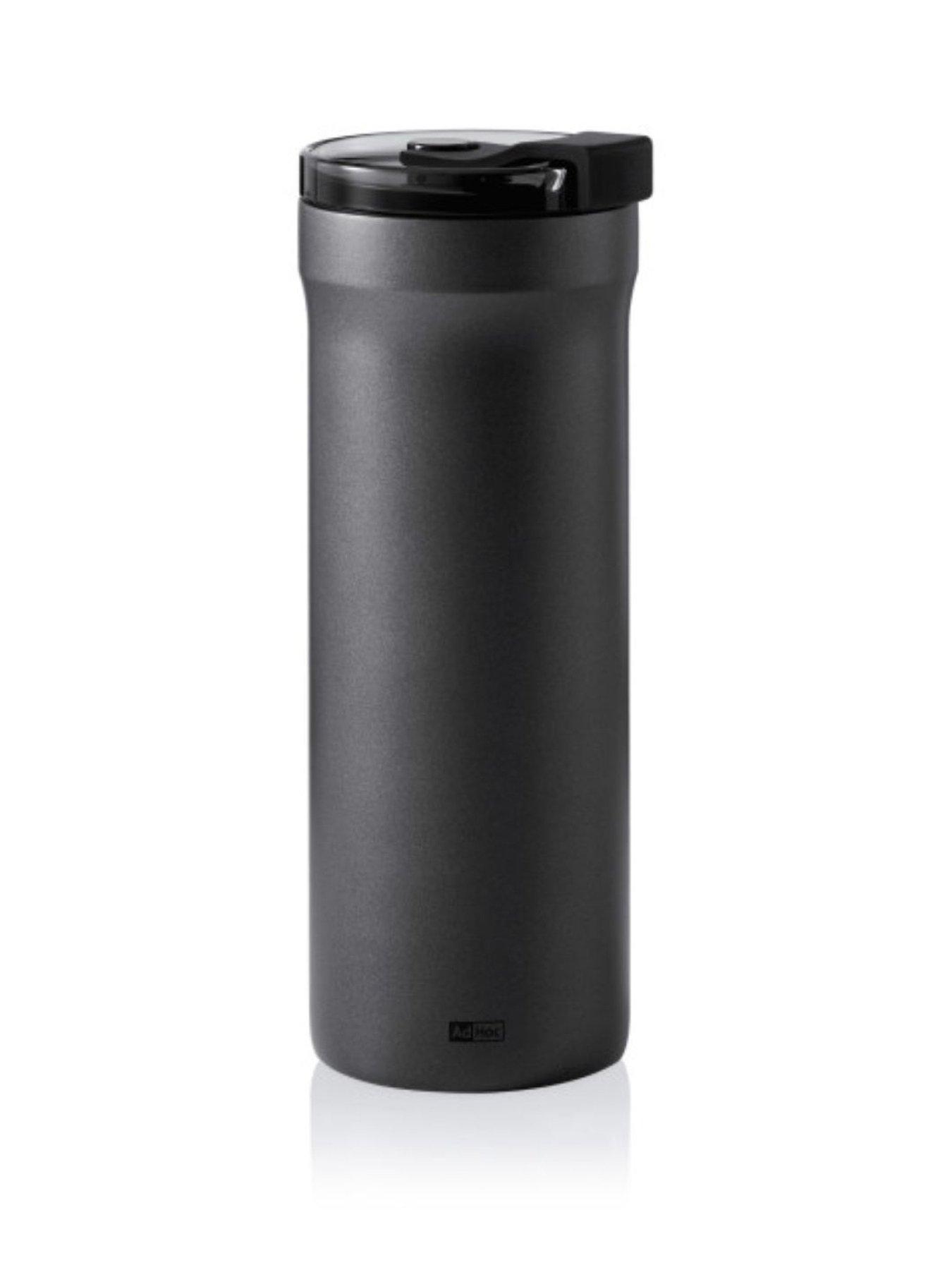 AdHoc Thermal Mug Pulse, Dark Grey, Stainless Steel/plastic, D 8,4 Cm, H 20,4 Cm