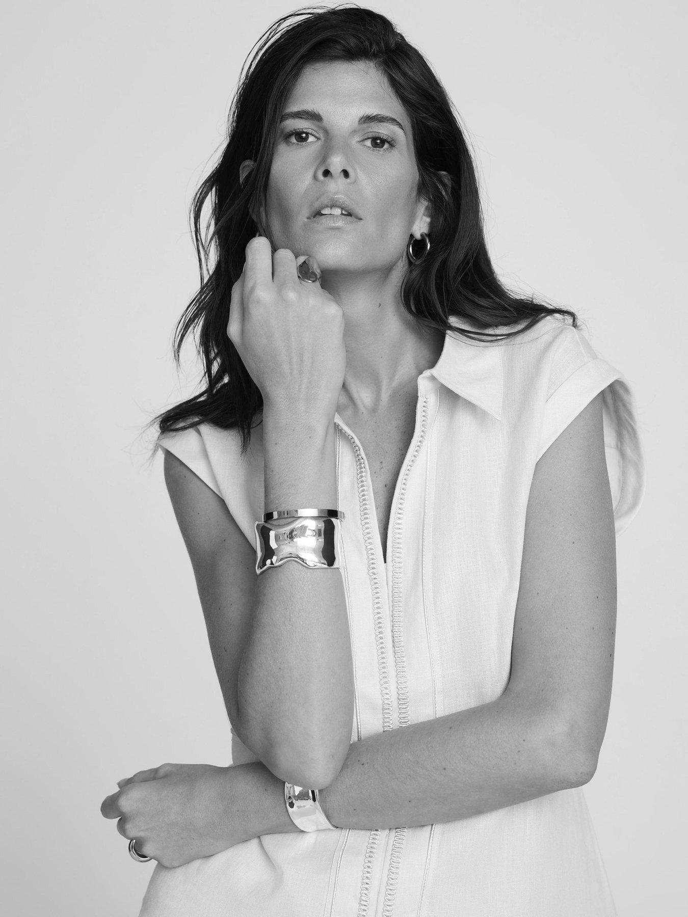 Image 4 of 6 of Mint Velvet Ivory Linen Trim Resort Shirt - White