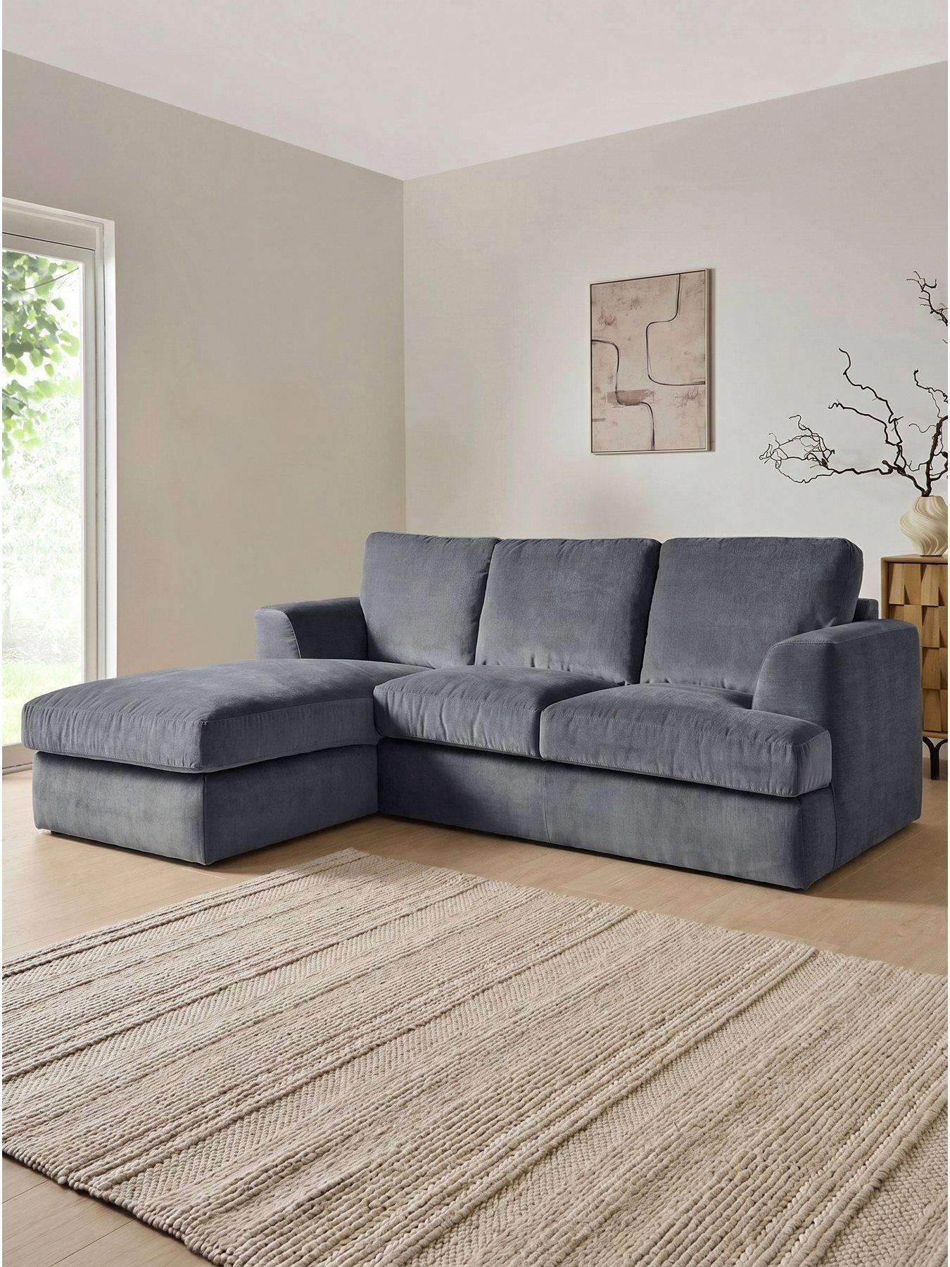 The Very Collection Escana Left Hand 3 Seater Chaise Sofa