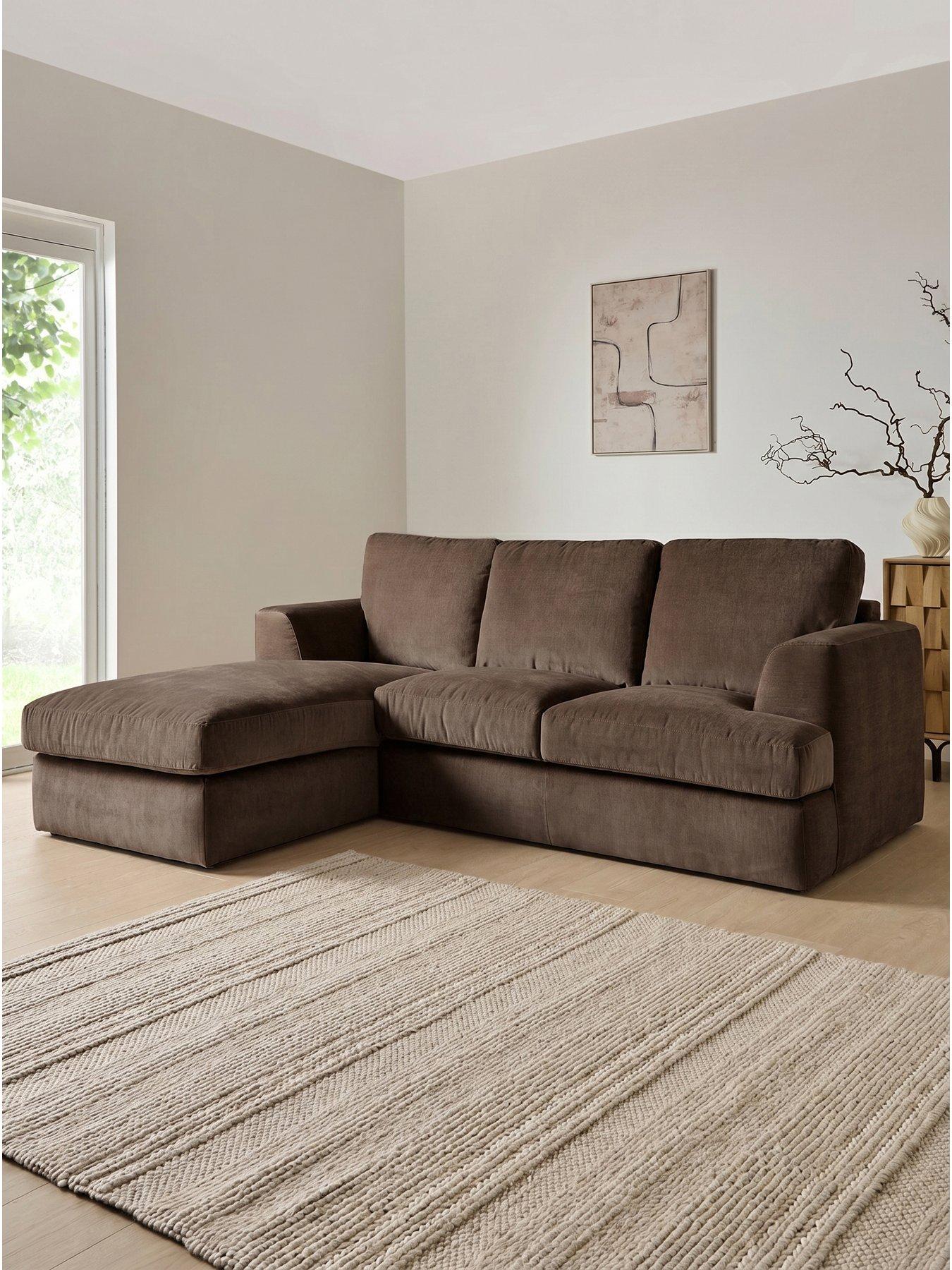 The Very Collection Escana Left Hand 3 Seater Chaise Sofa