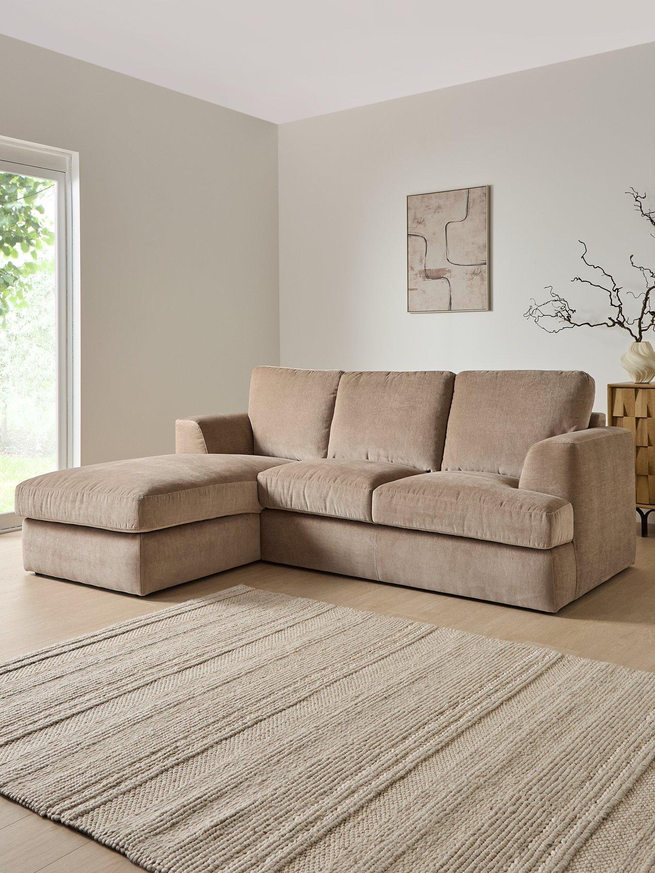 The Very Collection Escana Left Hand 3 Seater Chaise Sofa