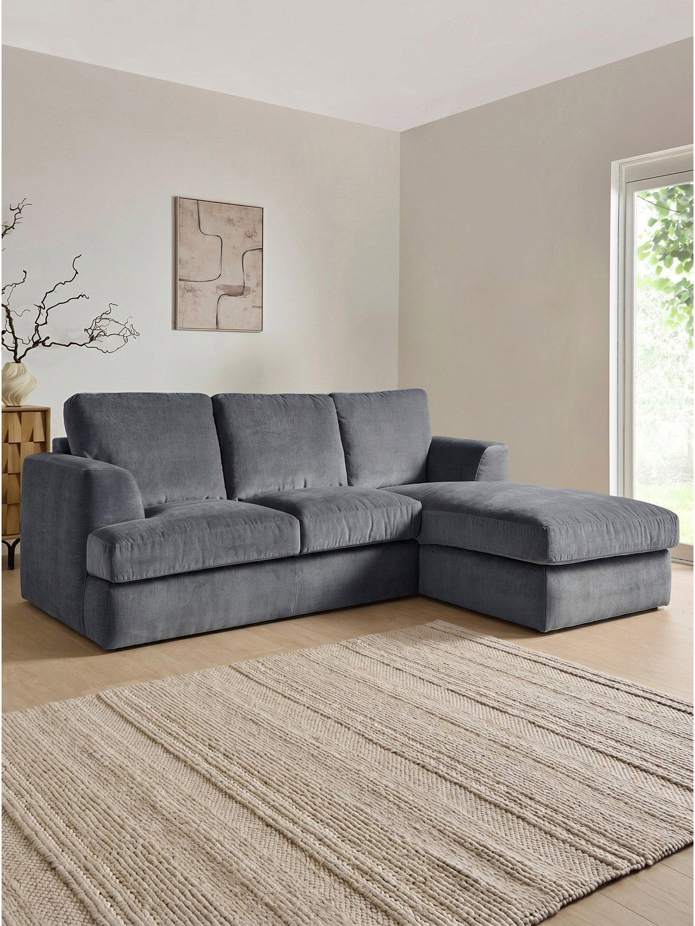 The Very Collection Escana Right Hand 3 Seater Chaise Sofa