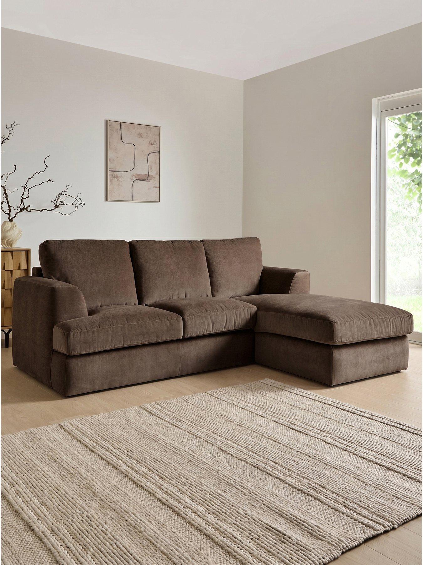 The Very Collection Escana Right Hand 3 Seater Chaise Sofa