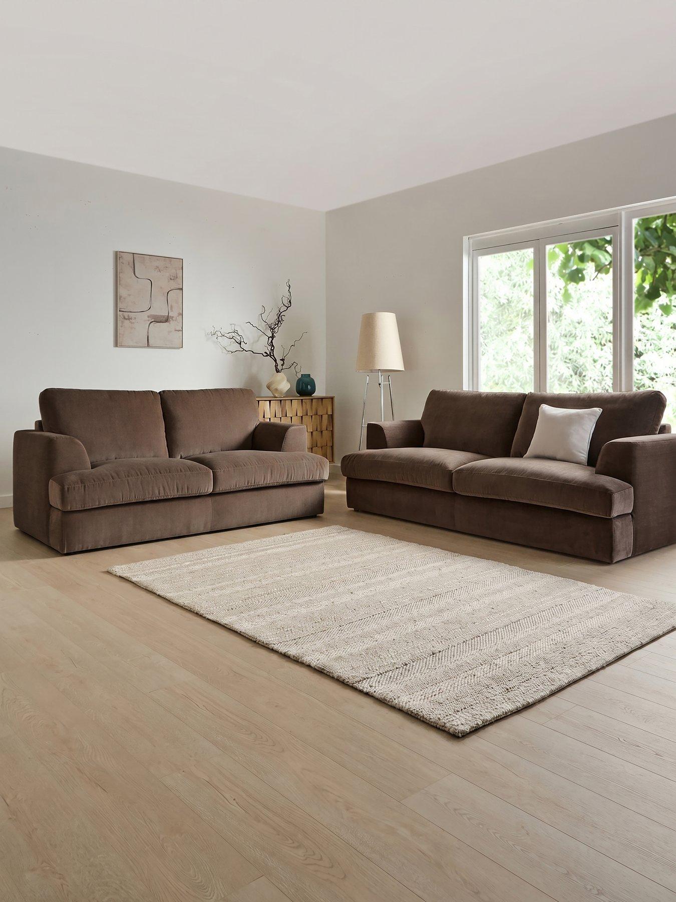 The Very Collection Escana 3 Seater + 2 Seater Sofa Set (Buy  &  SAVE!)